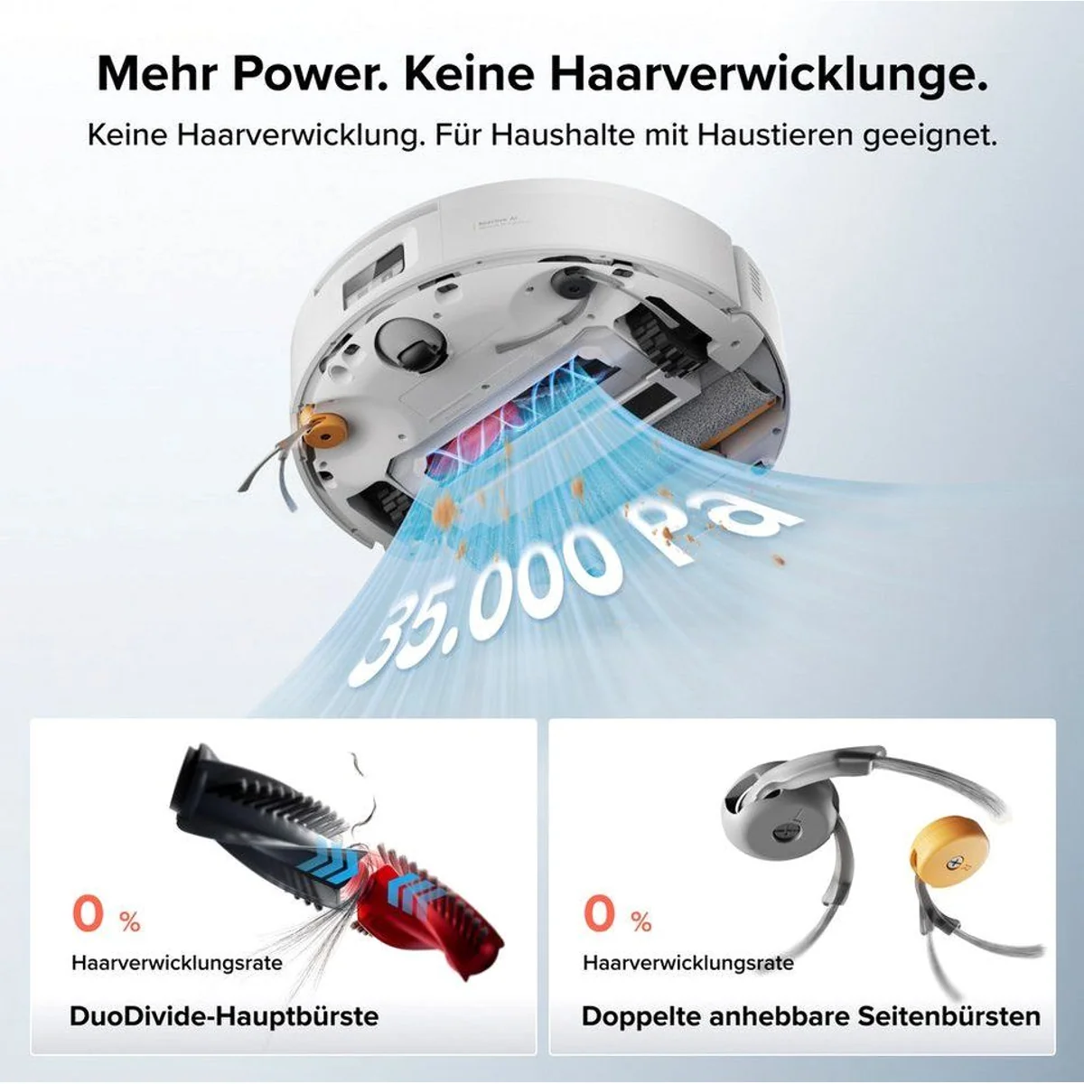 Roborock Qrevo Edge 2 Flow, 35.000 Pa Saugkraft, selbstreinigendes System 3
