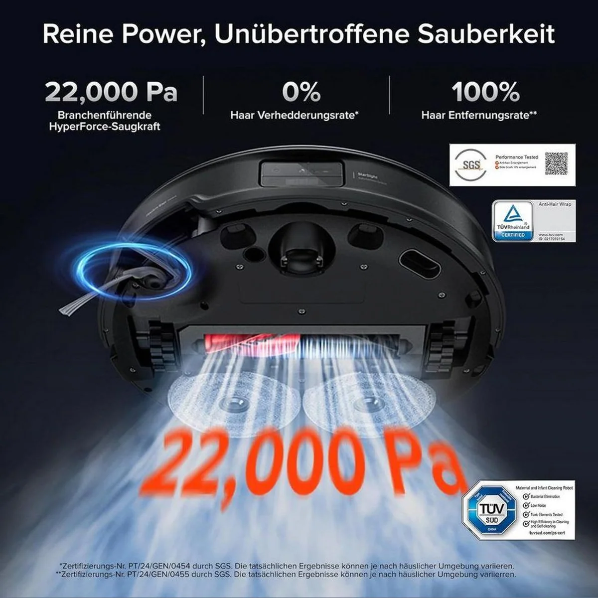 Roborock Saros 10R Saugroboter, 22.000 Pa Saugkraft, Ultra-Slim Design, StarSight System 2.0 2