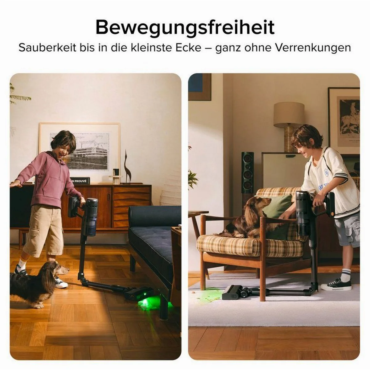 Roborock H60 Akku-Handstaubsauger, 210AW Saugleistung, 90 Min Laufzeit, flexibles Saugrohr 4