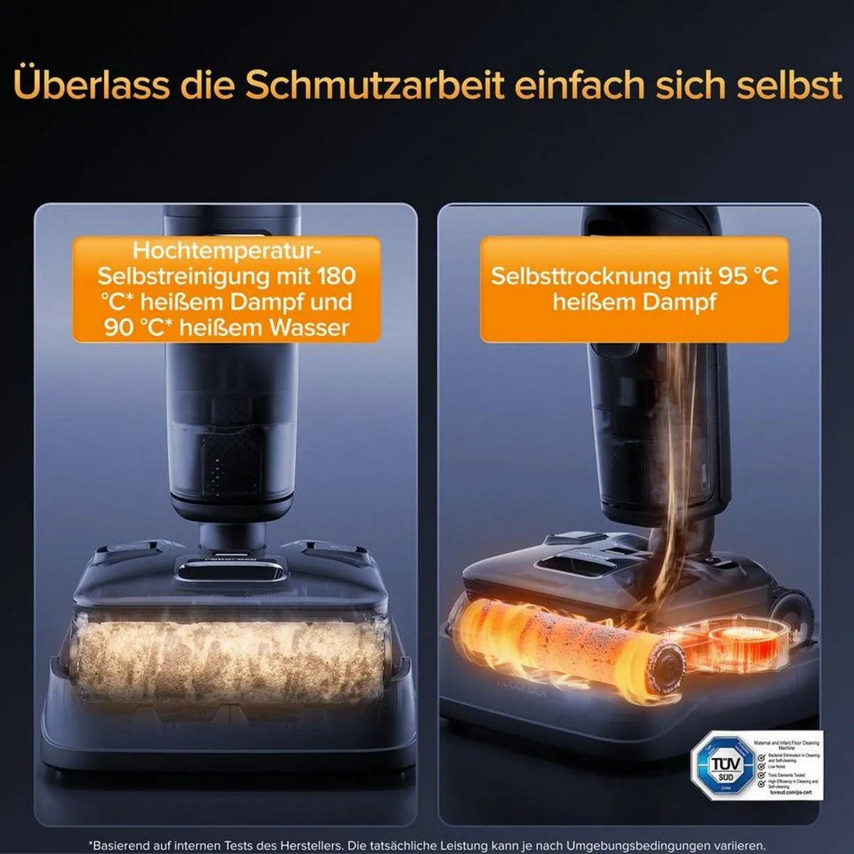 Roborock F25 Ultra Nass-Trocken-Sauger, 180 °C Dampfmopp, 22 kPa Saugkraft 2