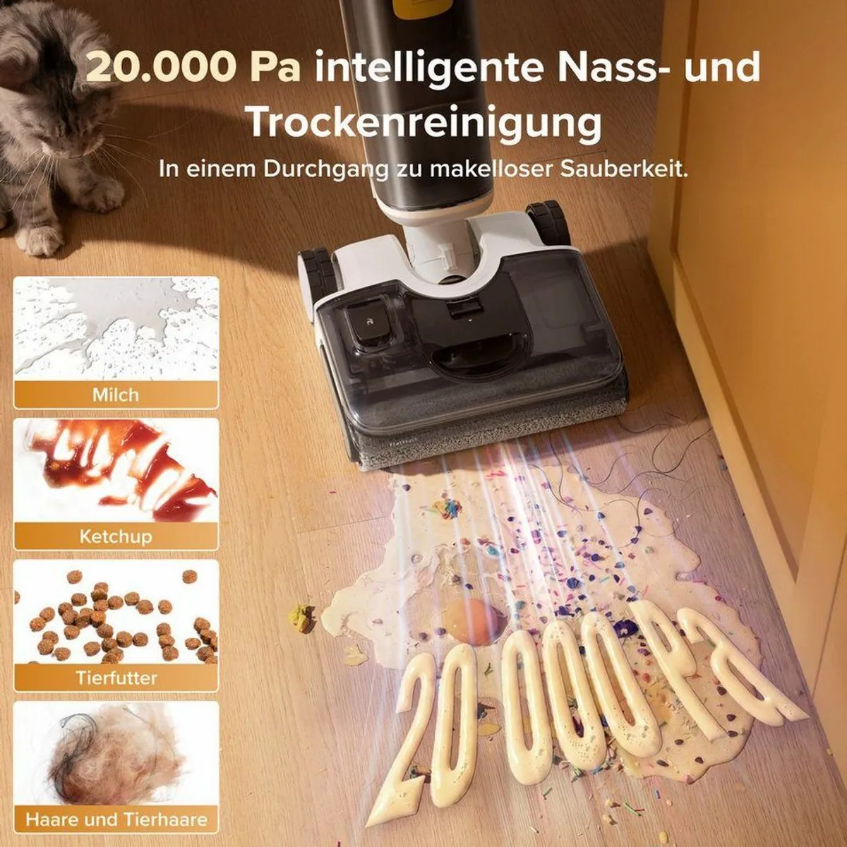 Roborock F25 GT Gen 2, 20.000 Pa Saugkraft, 180° Flachmodus, Selbstreinigung 3