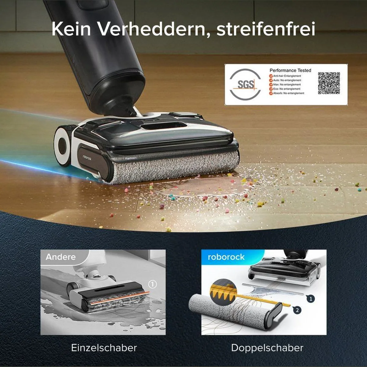 Roborock F25 XT Nass-Trocken-Akkusauger, 20.000 Pa Saugleistung, 90°C Heißluft-Schnelltrocknen 3