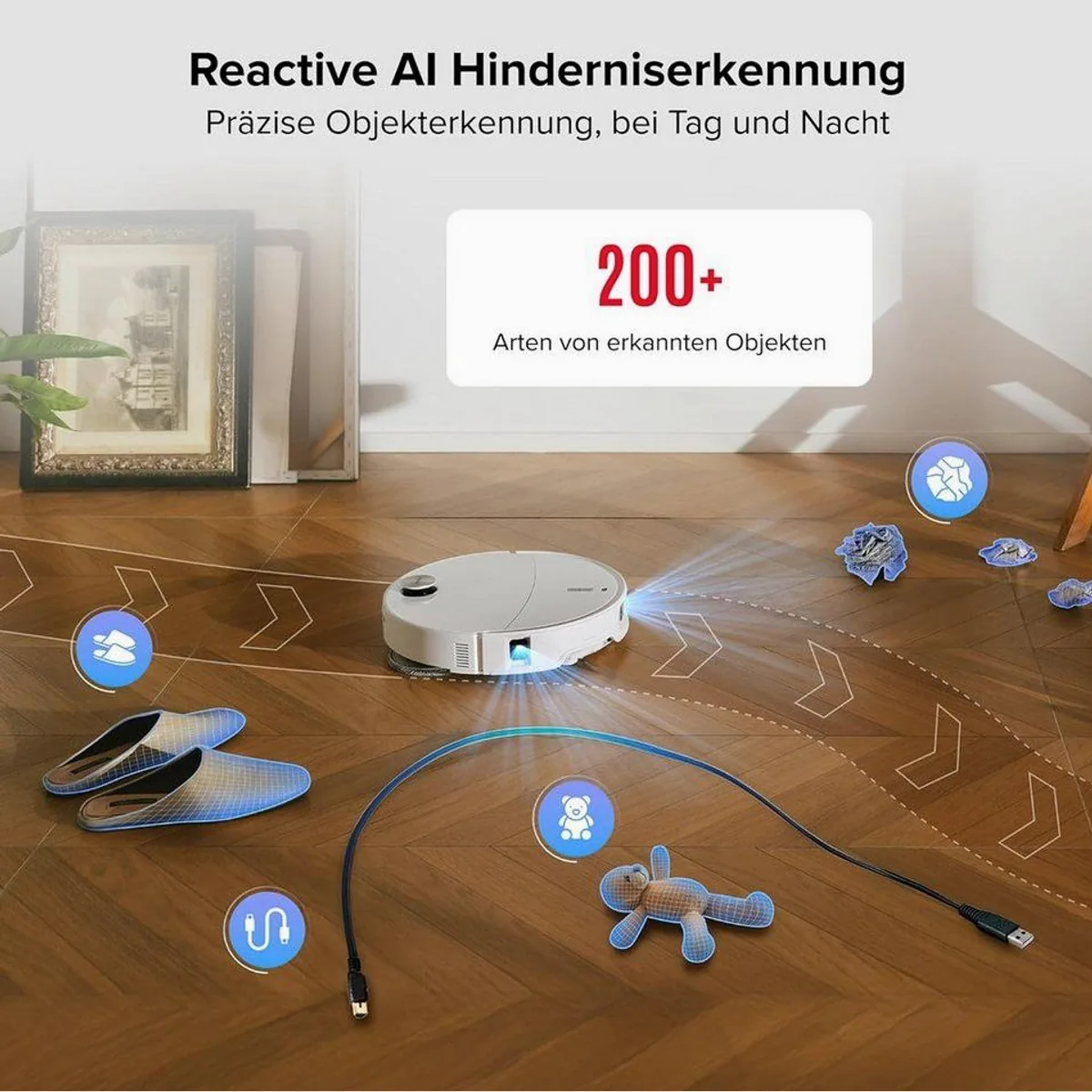 Roborock Qrevo Curv 2 Pro Saugroboter, starke Saugkraft, 100°C Heißwasser-Moppwäsche, flaches Design 5