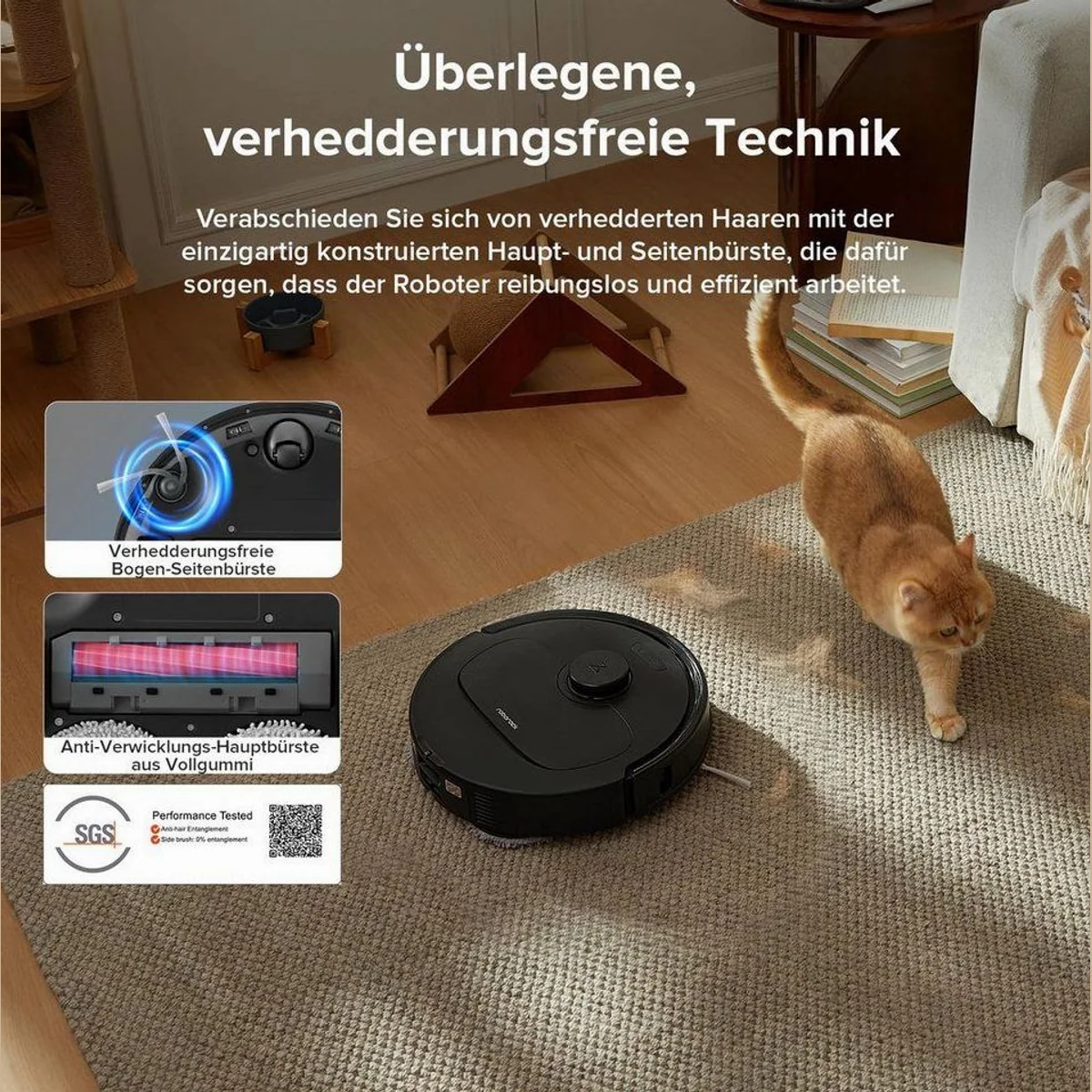 Roborock Saugroboter QV 35A, 8000 Pa Saugkraft, PreciSense LiDAR-Navigation, Wischfunktion 5