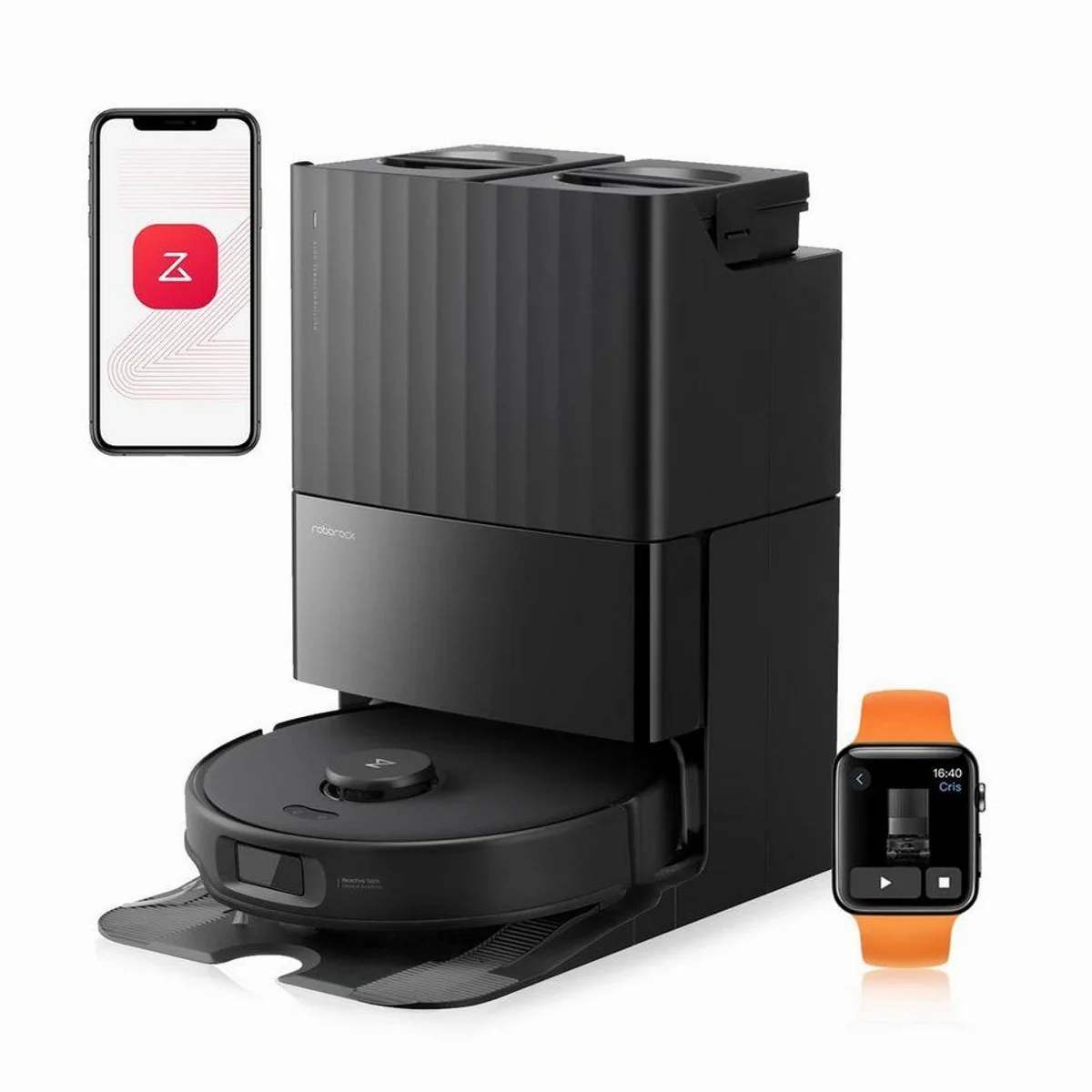 Roborock Qrevo Edge S5A Saugroboter, 18500Pa Saugkraft, Wischfunktion, Anti-Tangle-System