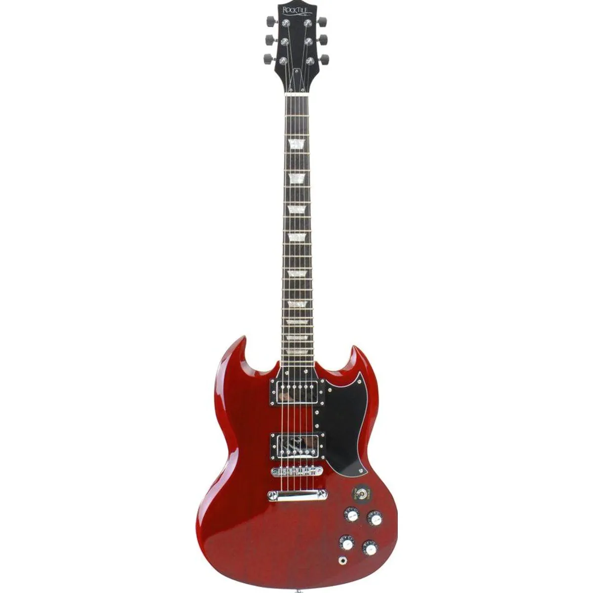 Rocktile Pro S-Red E-Gitarre Set, Double Cut, druckvoller Sound — inkl. Verstärker & Kabel 2