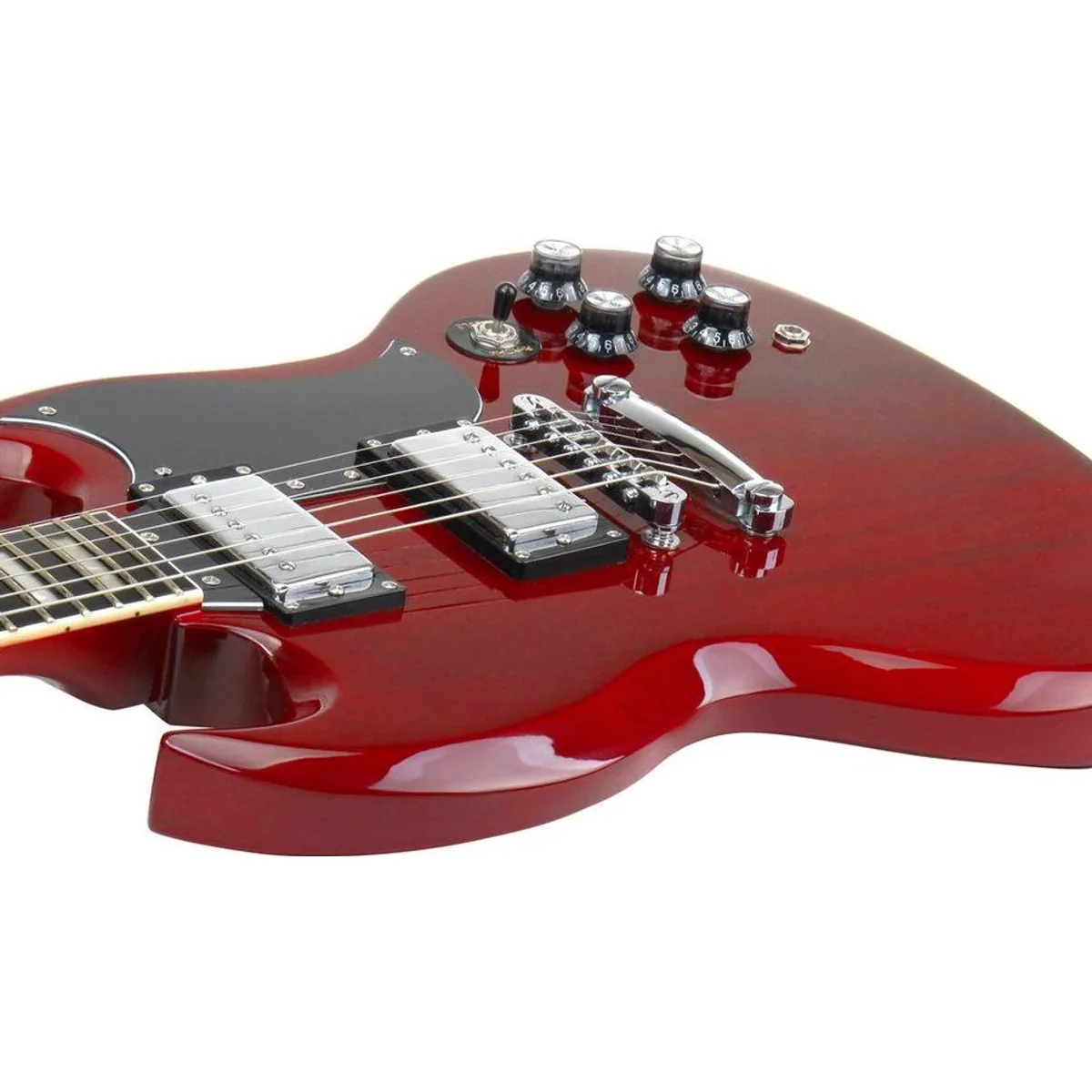 Rocktile Pro S-Red E-Gitarre Set, Double Cut, druckvoller Sound — inkl. Verstärker & Kabel 4
