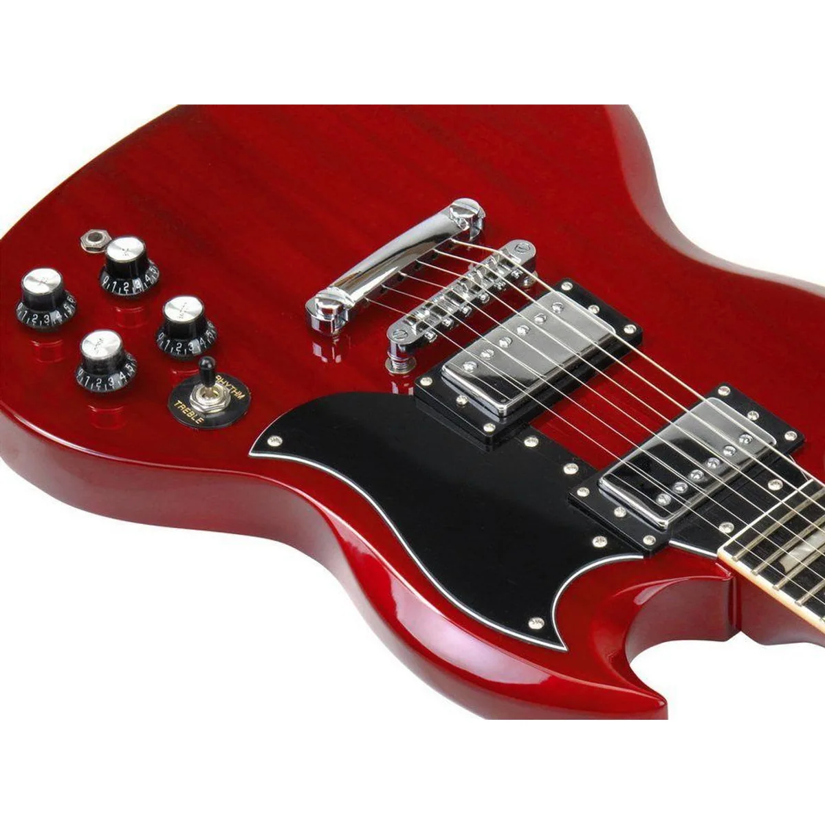 Rocktile Pro S-Red E-Gitarre Set, druckvoller Sound, inkl. Verstärker und Kabel 4
