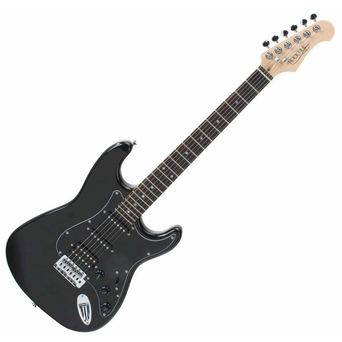 Rocktile E-Gitarre Pro ST60-BK, elegantes Design, leistungsstarker Verstärker, umfangreiches Zubehör 3