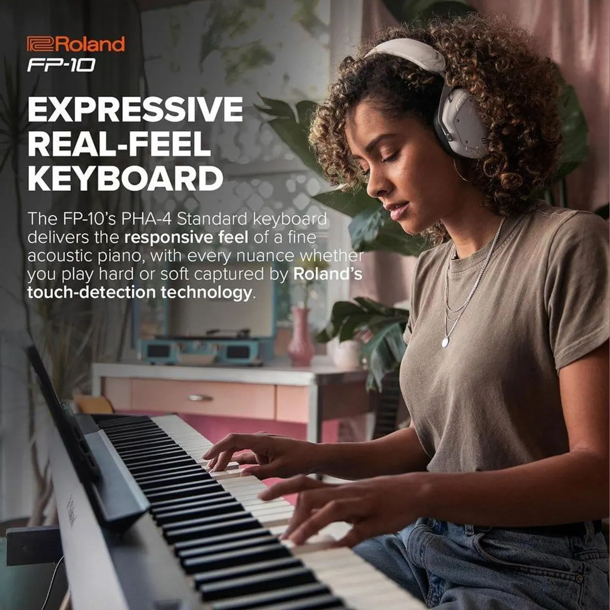 Roland FP-10 Digital Piano, 88 Tasten, Bluetooth, PHA-4 Tastatur 5