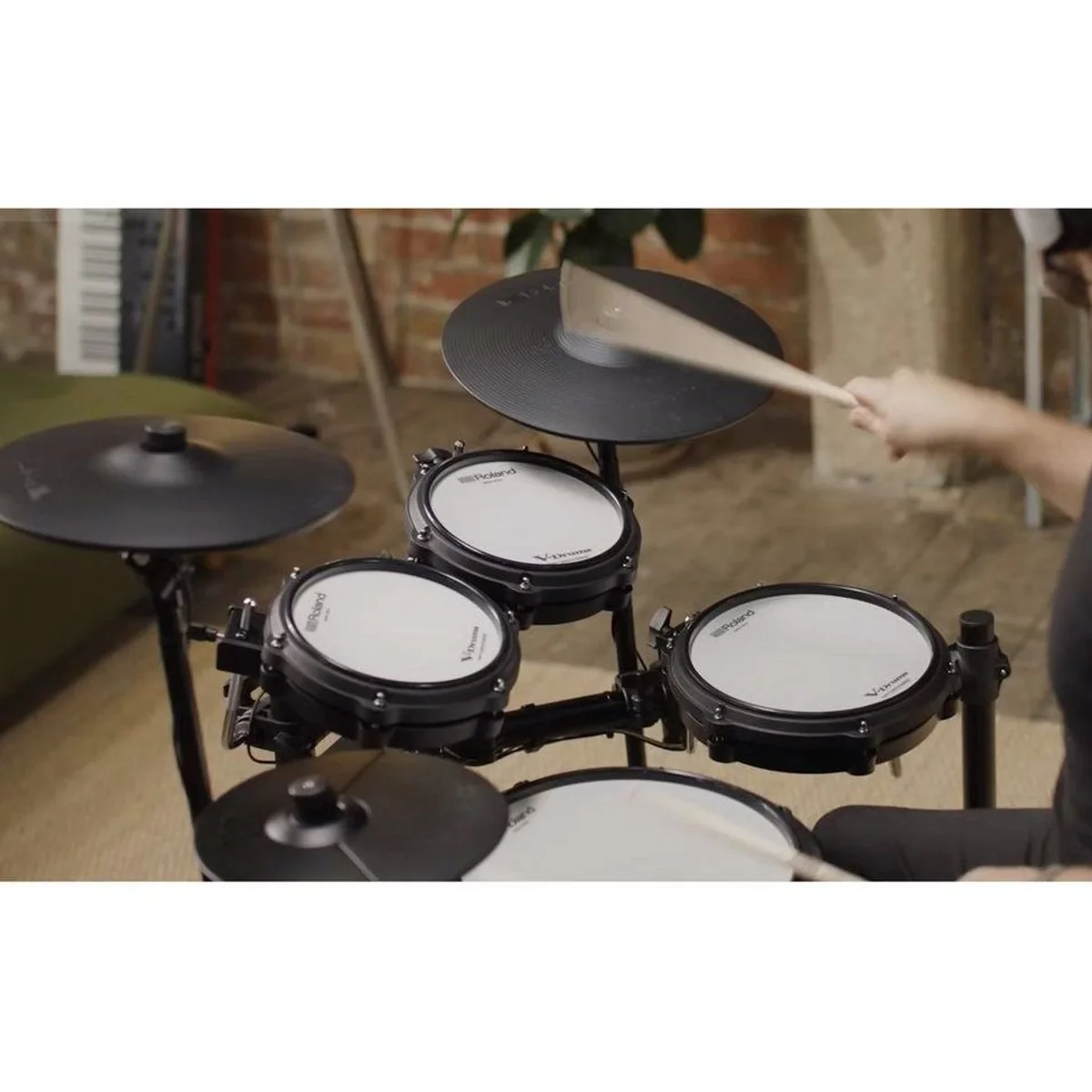 Roland E-Drum TD313, kompaktes V-Drums Kit, vielseitige Soundbibliothek, inklusive Zubehör 5