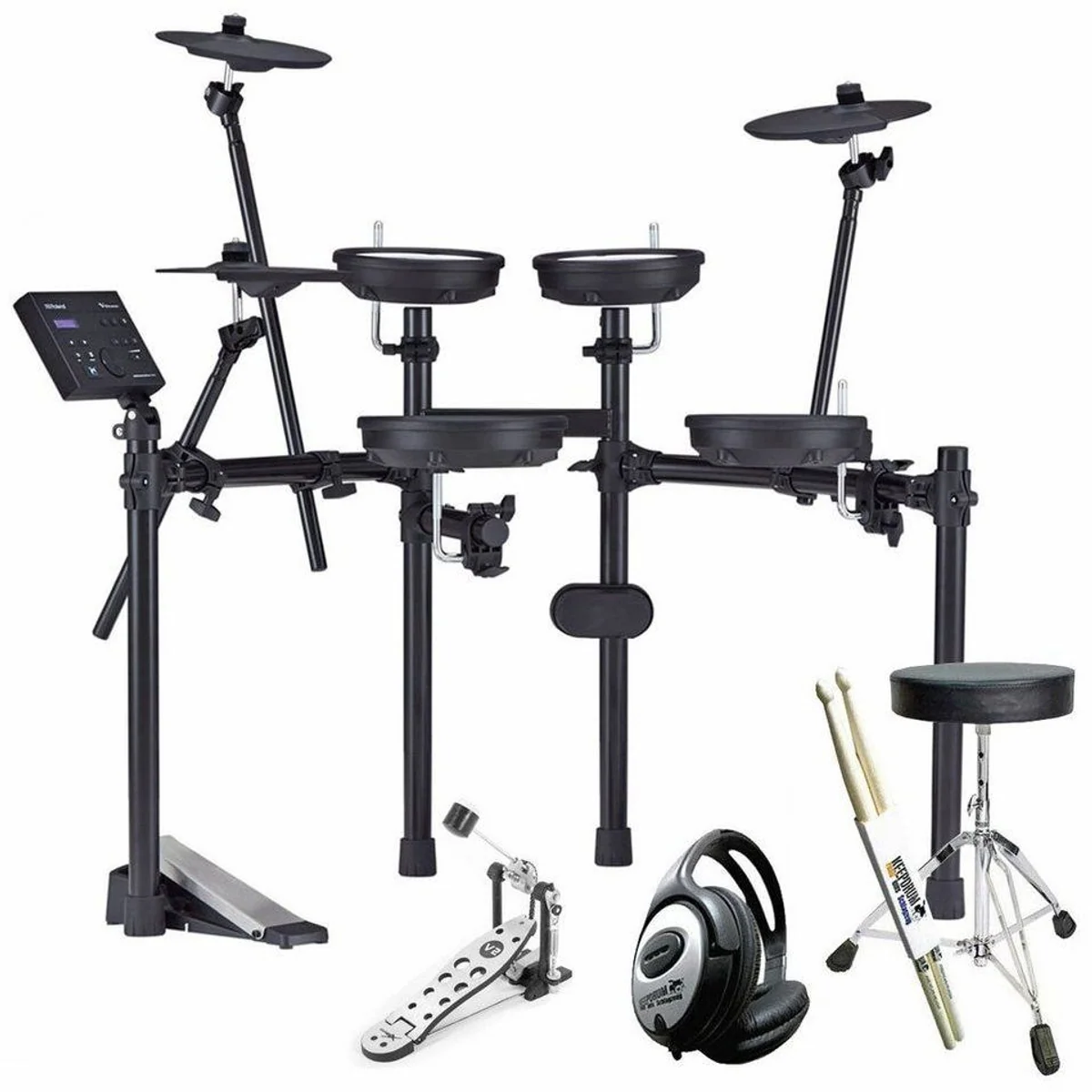 Roland TD-07DMK E-Drum Set, realistisches Spielgefühl, umfangreiche Effekte