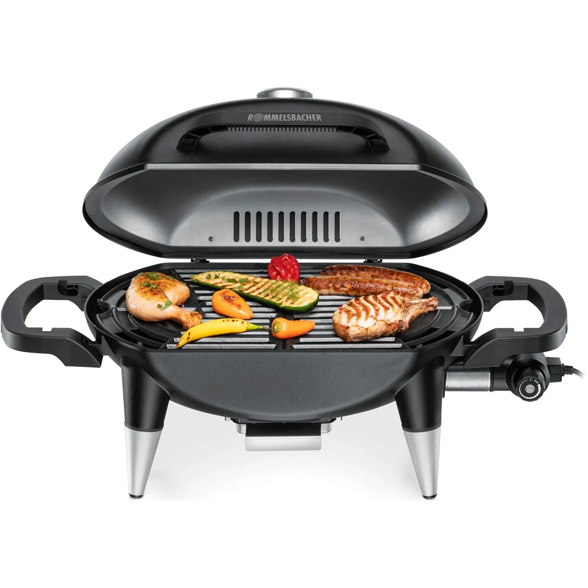 Rommelsbacher Elektrogrill BBQ 4000, 2200 W, kompakte Grillfläche