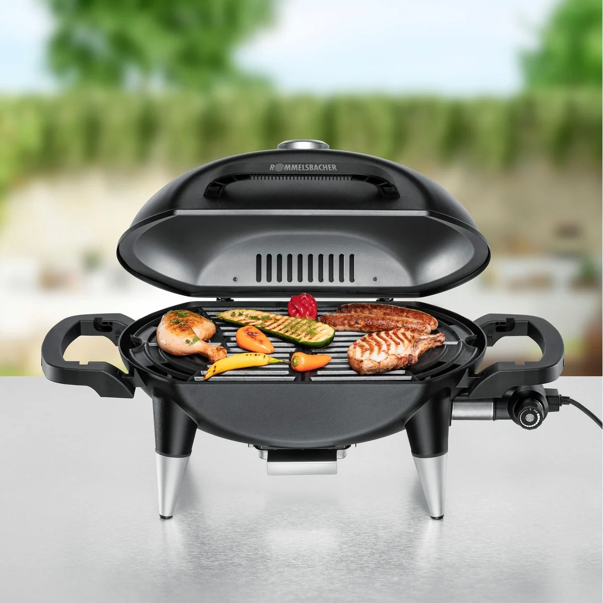Rommelsbacher Elektrogrill BBQ 4000, 2200 W, kompakte Grillfläche 3