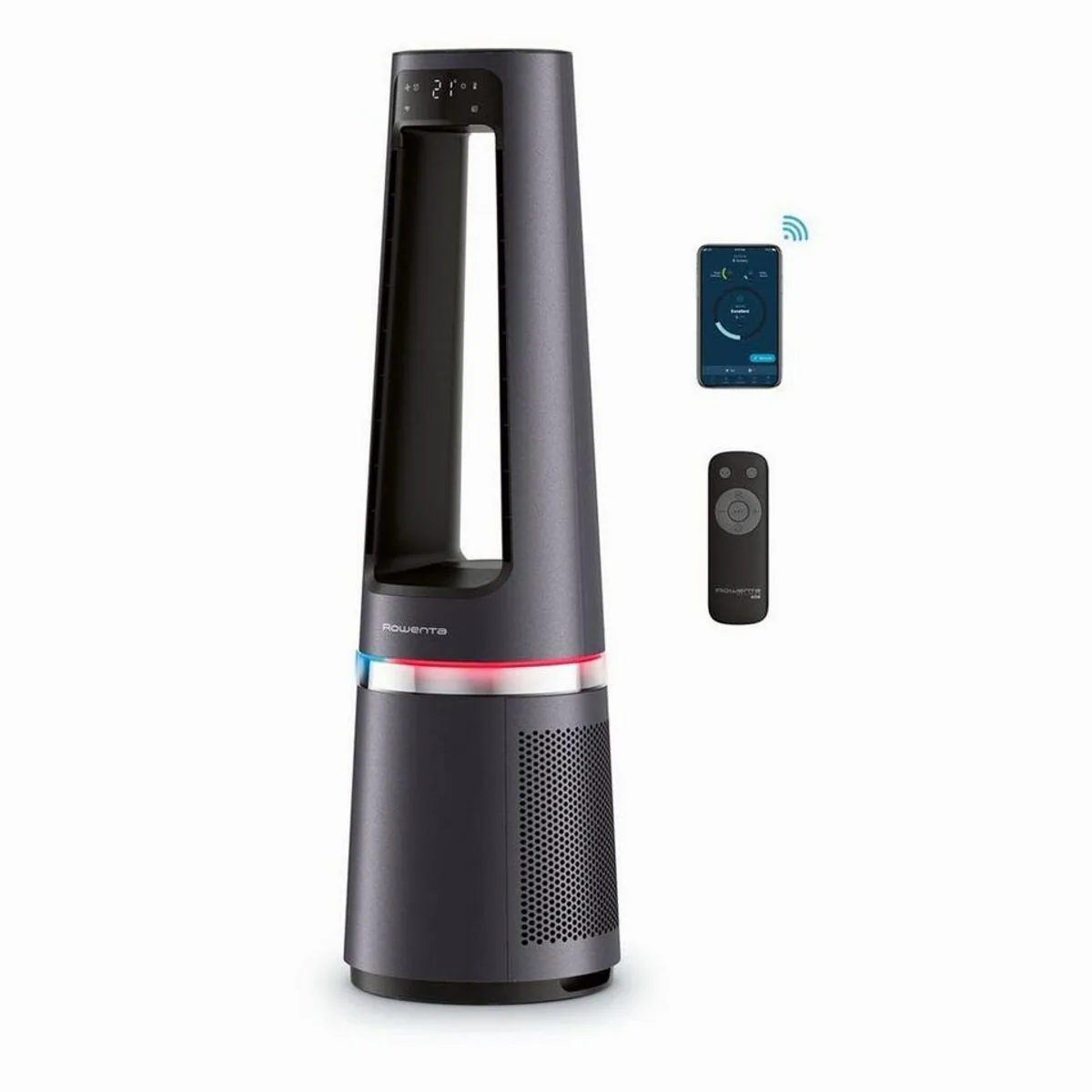 Rowenta Eclipse 3-in-1 Connect QU5072 Heizlüfter, 2000 W, für Räume bis 50 m²