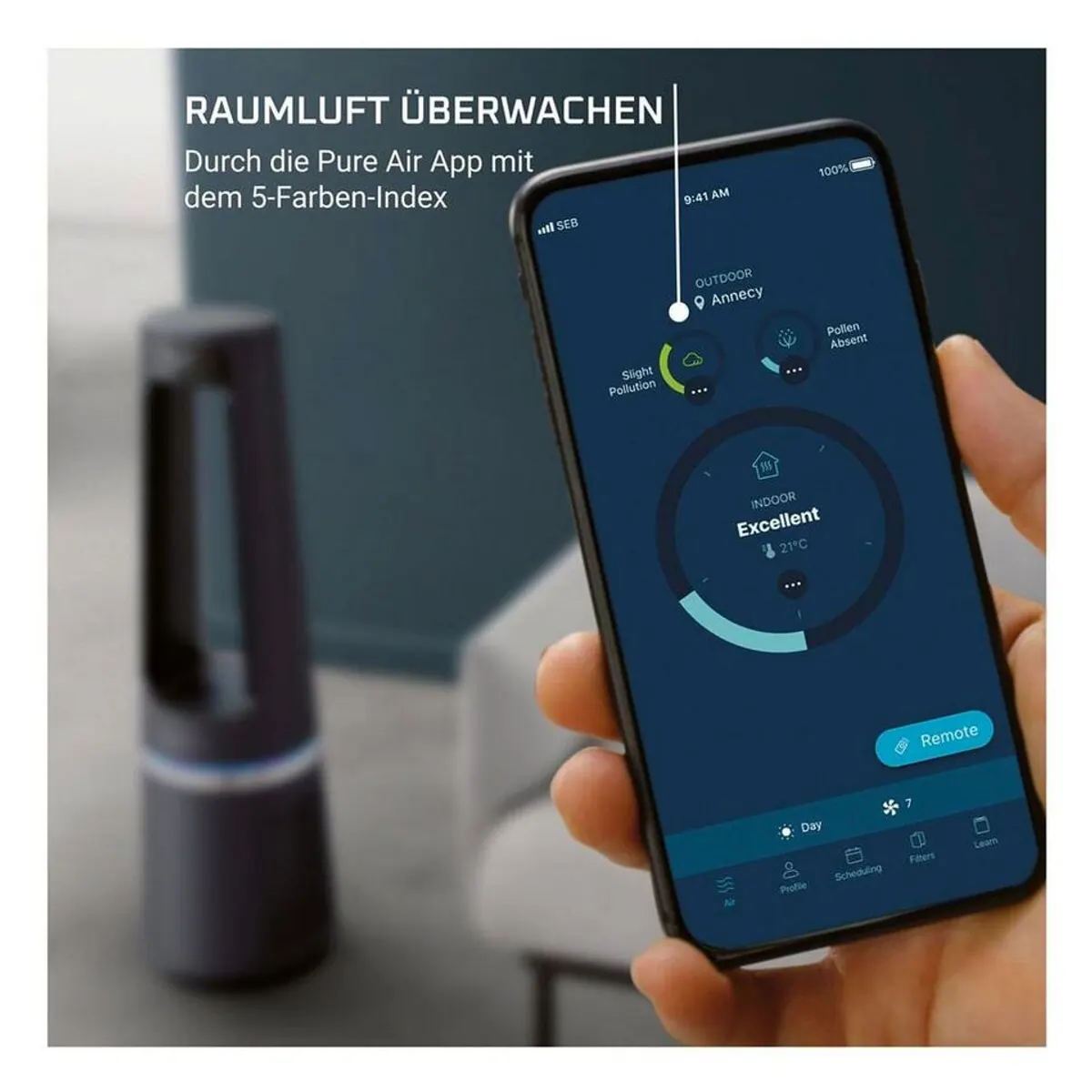 Rowenta Eclipse 3-in-1 Connect QU5072 Heizlüfter, 2000 W, für Räume bis 50 m² 4