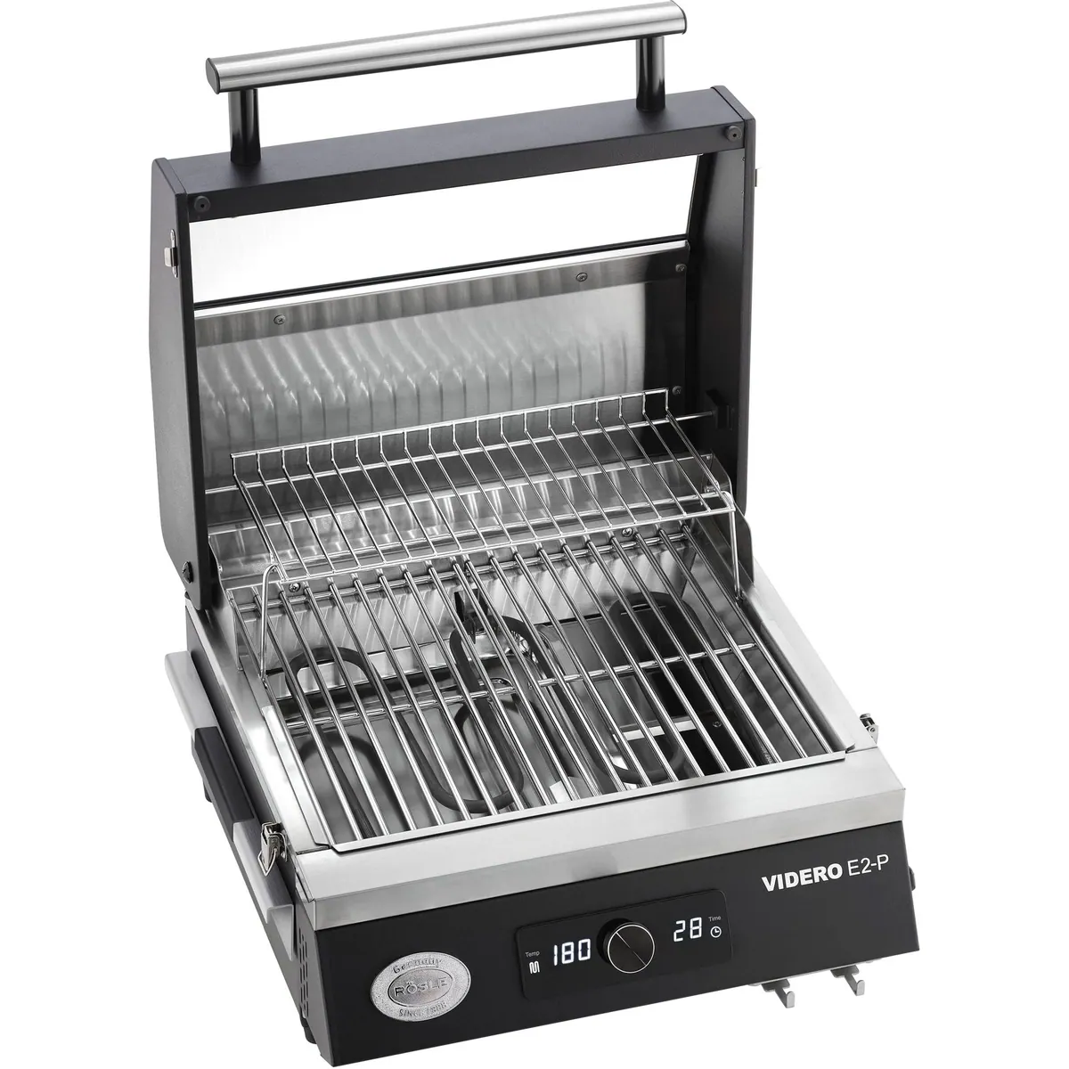 RÖSLE Elektrogrill BBQ-Portable Videro E2-P, 2800 W, tragbar, präzise Temperaturkontrolle