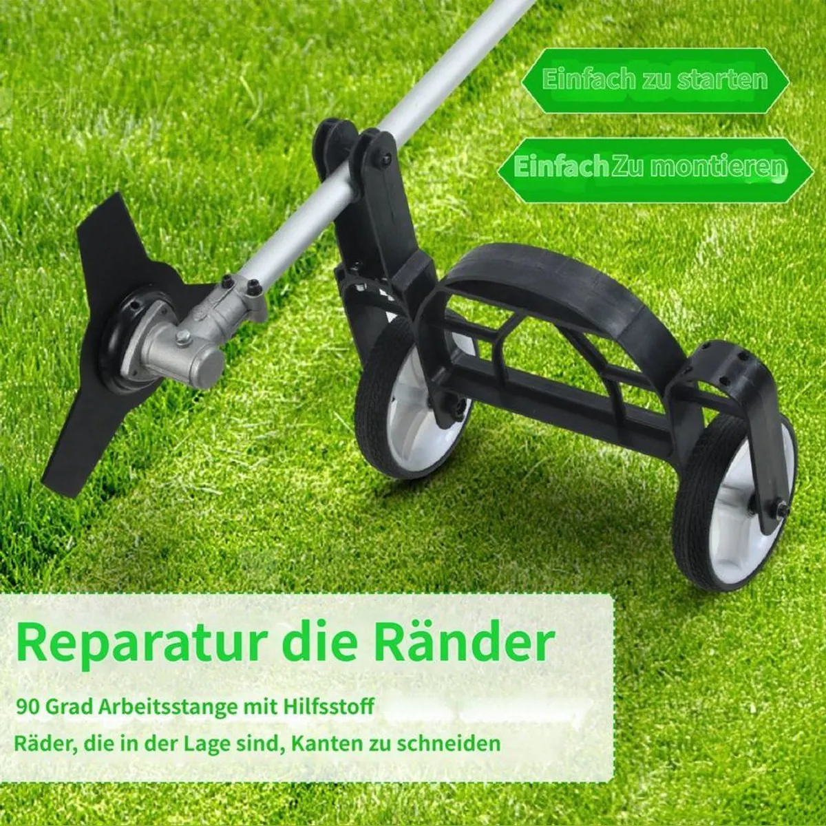 Rutaqian Benzin-Motorsense 8in1, vielseitig einsetzbar mit 52ccm Motor 5