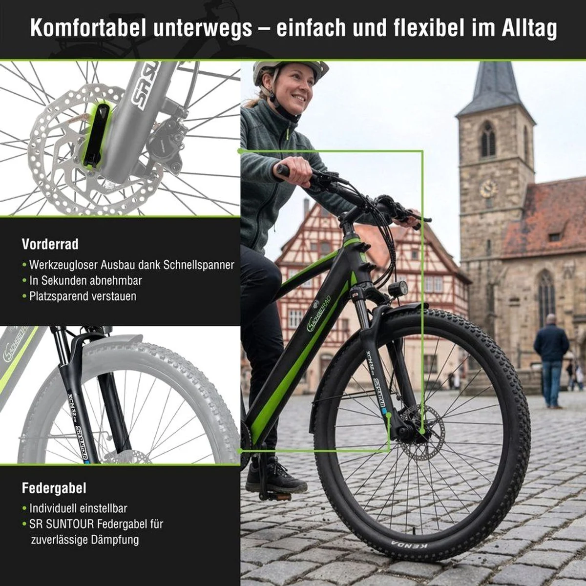 SachsenRAD E-Bike R8T Flex III, 9-Gang Shimano, leistungsstarker Heckmotor, 522 Wh Akku 3