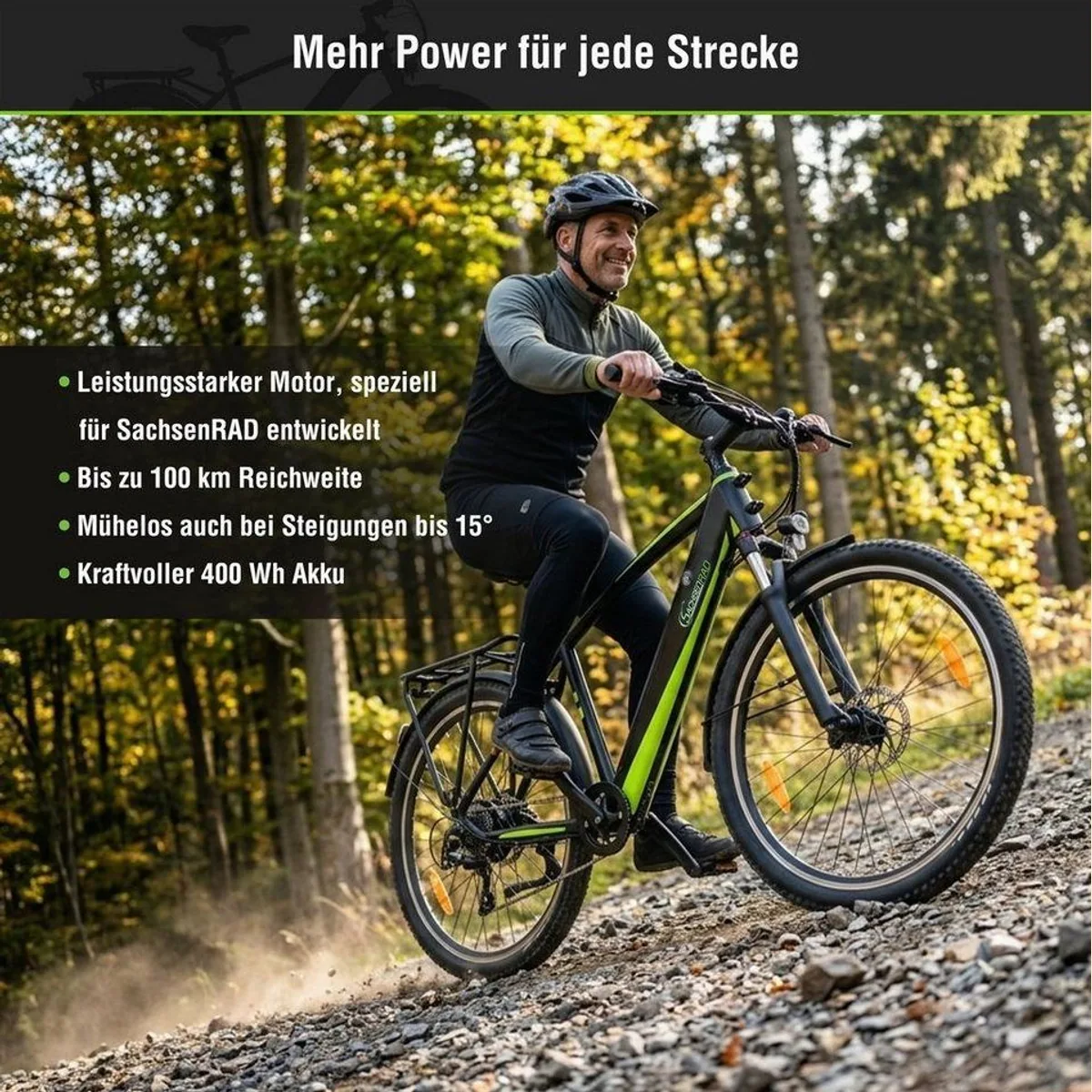 SachsenRAD E-Bike R8T Flex III, 9-Gang Shimano, leistungsstarker Heckmotor, 522 Wh Akku 4