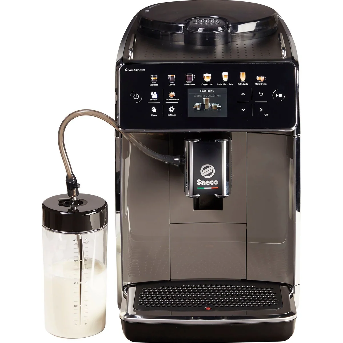 Saeco GranAroma SM6580/50 Kaffeevollautomat, 14 Kaffeespezialitäten, 4 Benutzerprofile, TFT Display 4