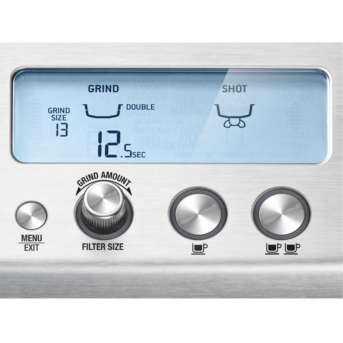 Sage The Barista Pro SES878BSS4EEU1, gebürstetes Edelstahl, integriertes Kegelmahlwerk, PID-Regler 4
