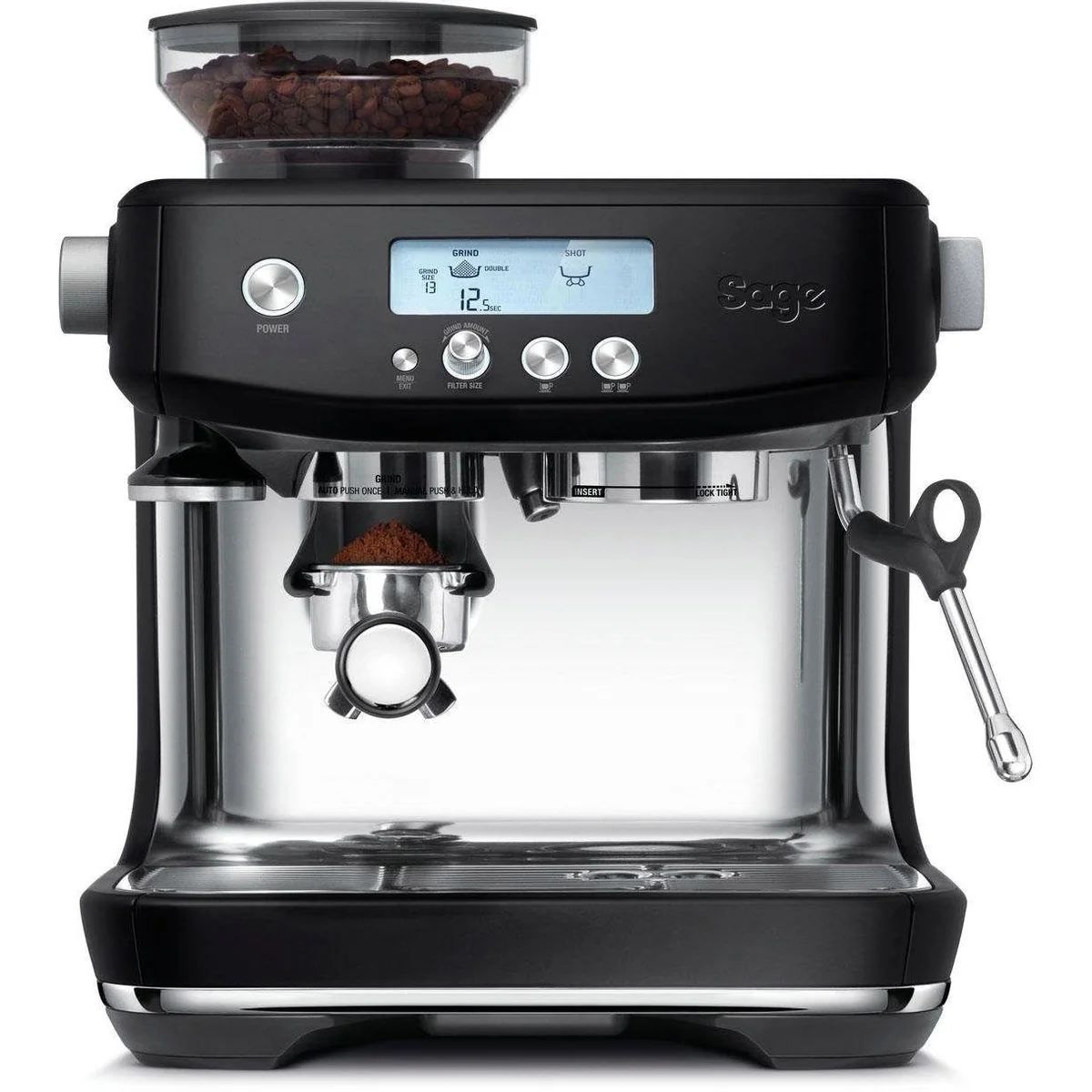 Sage The Barista Pro SES878BTR4EEU1, perfekter Milchschaum, integriertes Kegelmahlwerk, präzise Temperaturkontrolle