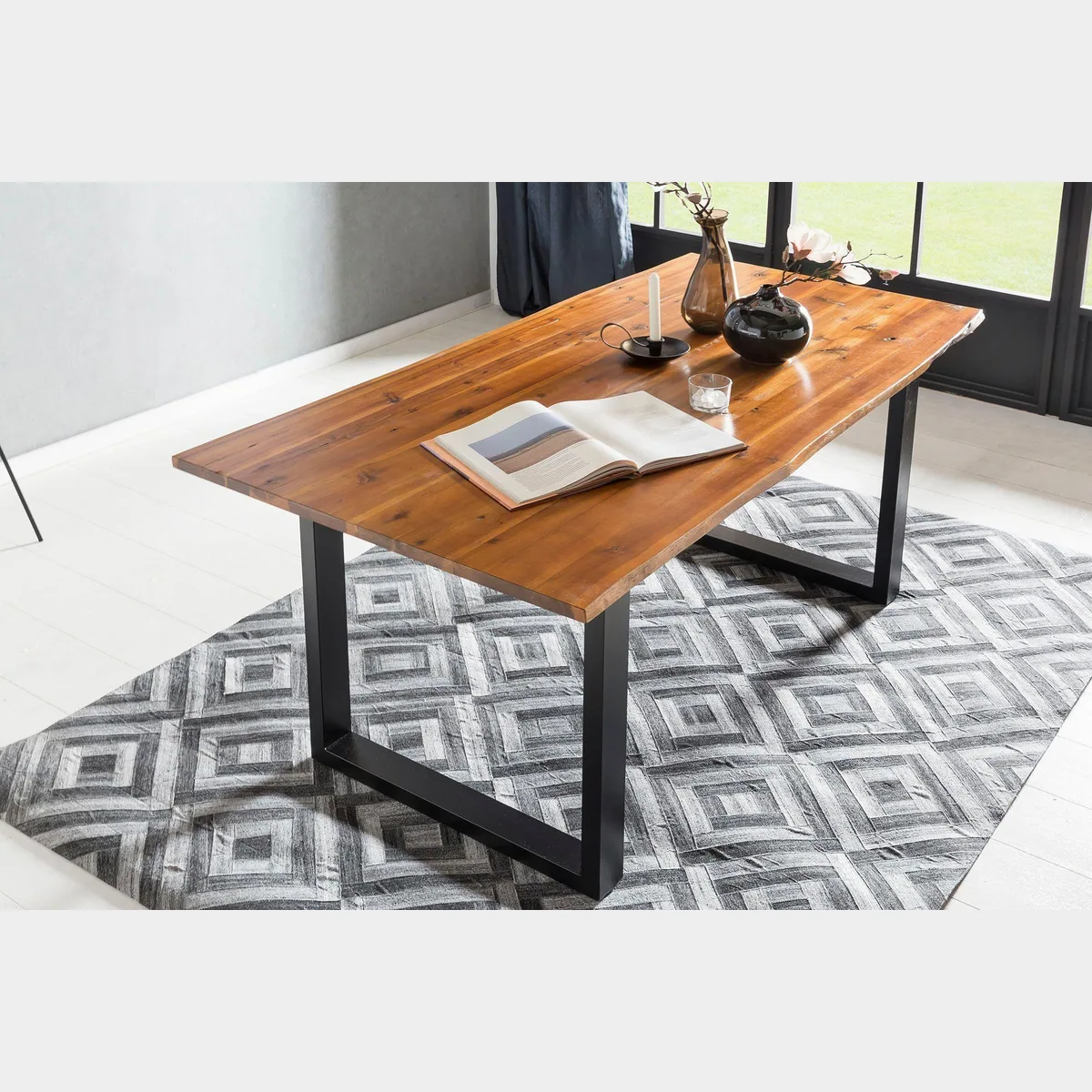 SalesFever Villach Esstisch, Massivholz, Sichtbare Maserung, Individuell kombinierbar 2