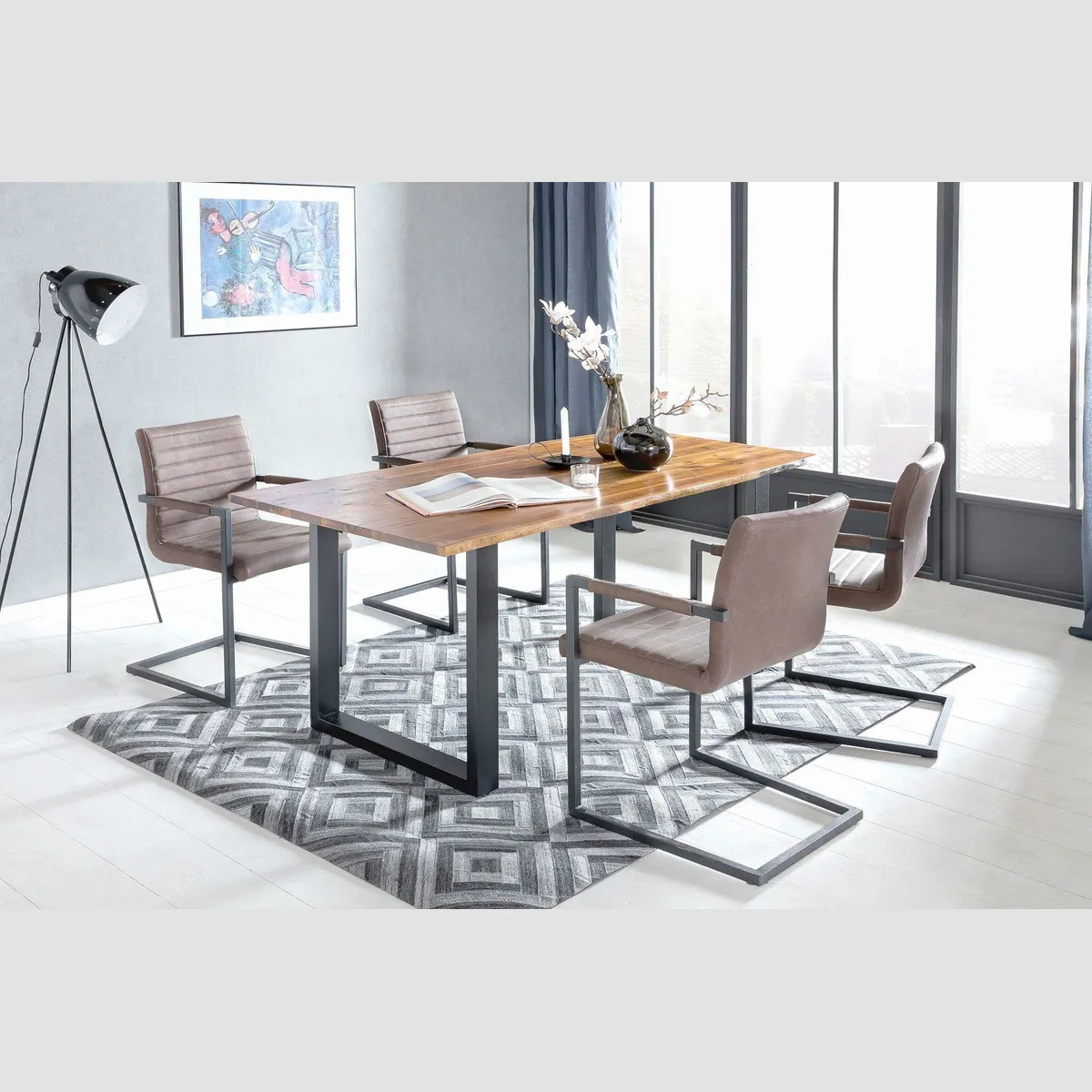 SalesFever Villach Esstisch, Massivholz, Sichtbare Maserung, Individuell kombinierbar 4
