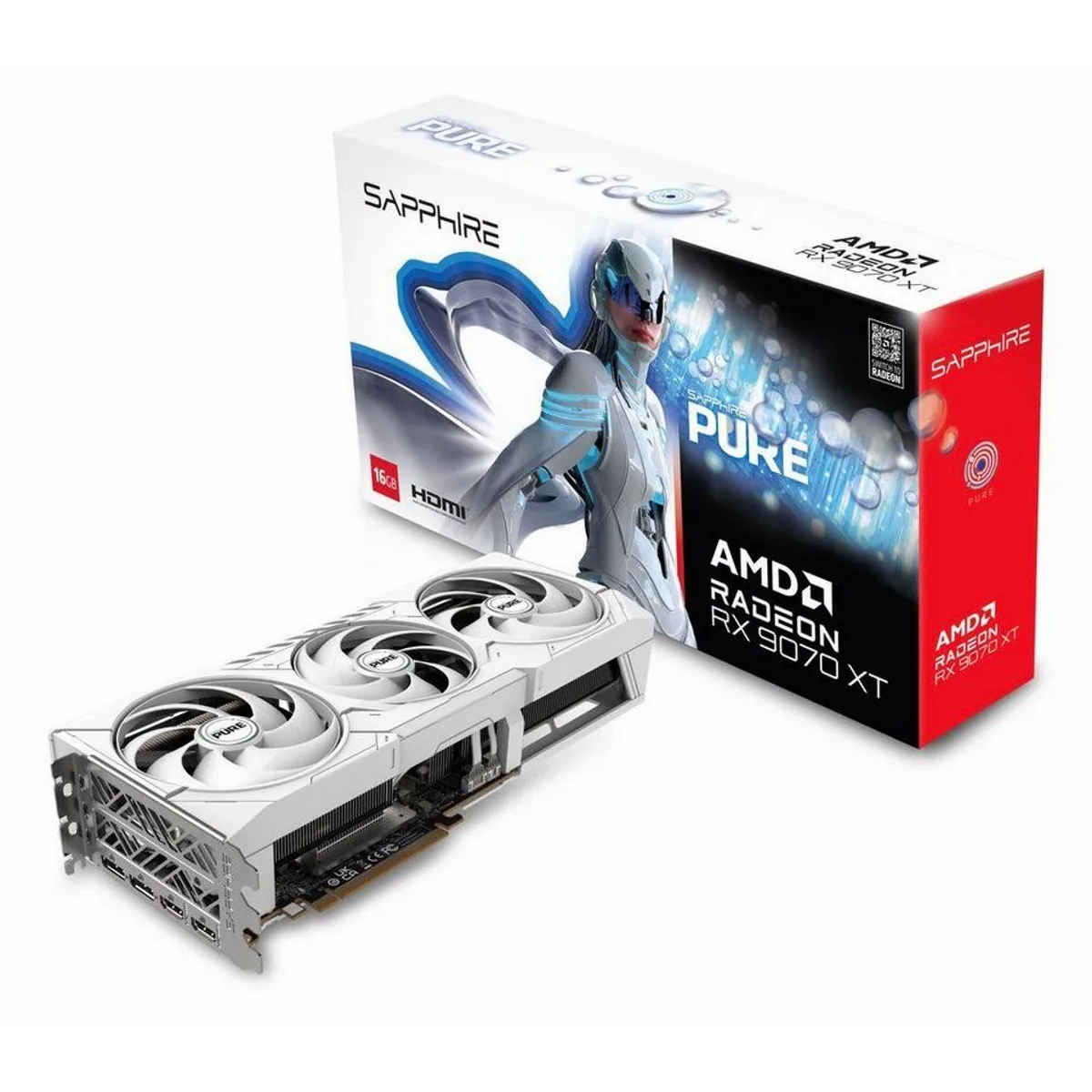 Sapphire Radeon RX 9070 XT Grafikkarte, hohe Leistung, fortschrittliche Kühlung, beeindruckende Grafikqualität