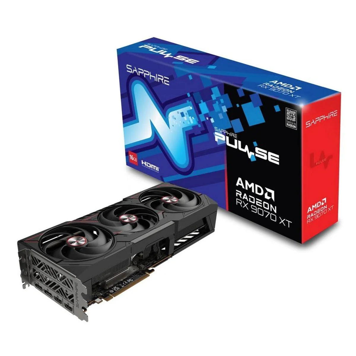 Sapphire Radeon RX 9070 XT Grafikkarte, hohe Leistung, leistungsstarke Kühlung, modernes Design