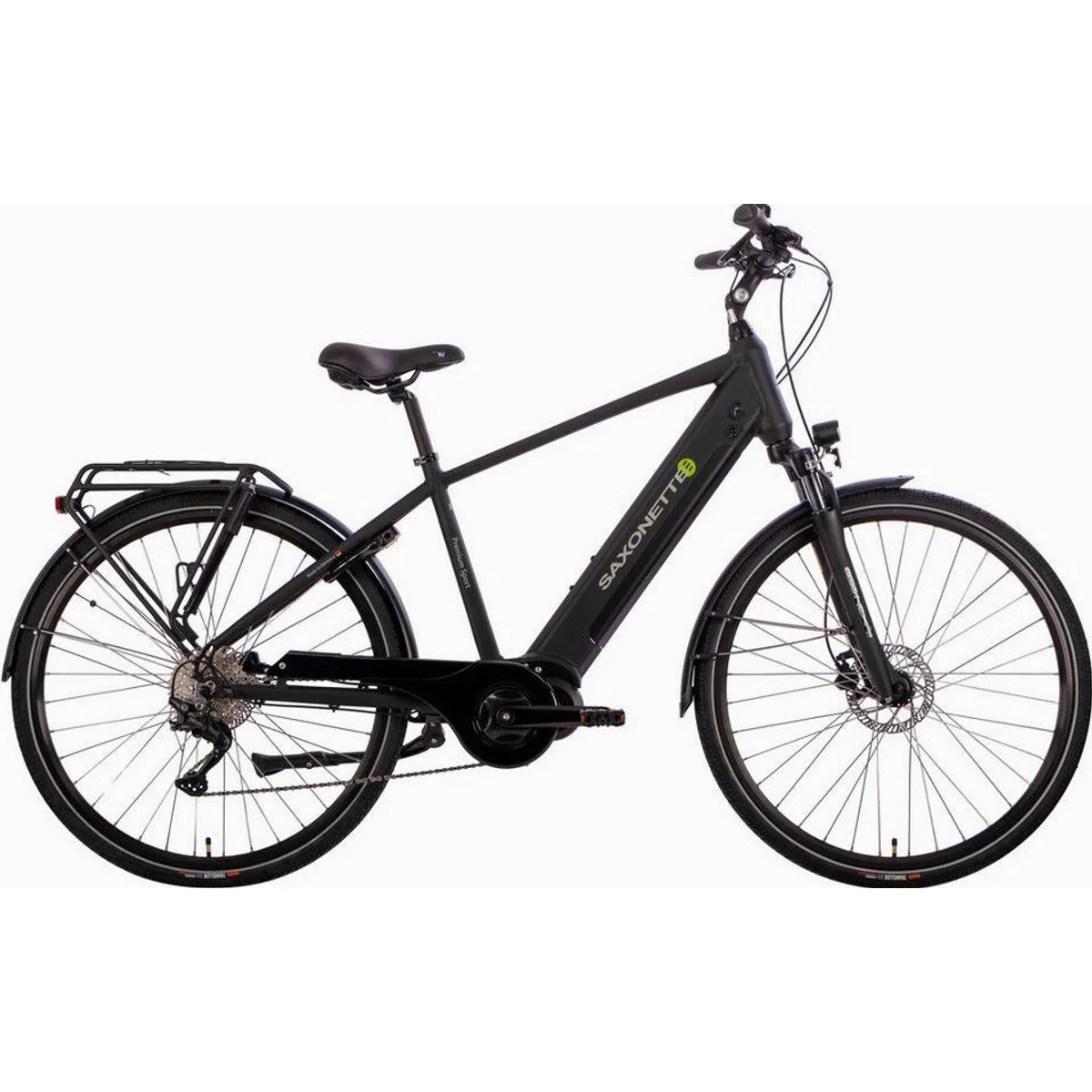 SAXONETTE Premium Sport E-Bike Trekkingrad, 10 Gang, Mittelmotor, 522 Wh