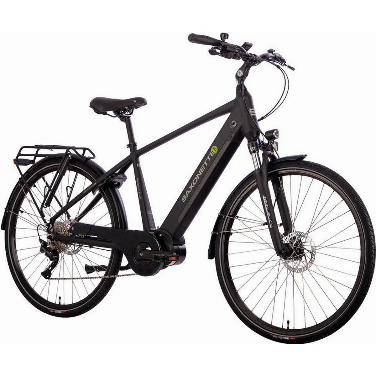 SAXONETTE Premium Sport E-Bike Trekkingrad, 10 Gang, Mittelmotor, 522 Wh 2