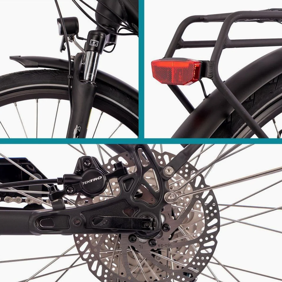 SAXONETTE Premium Sport E-Bike Trekkingrad, 10 Gang, Mittelmotor, 522 Wh 5