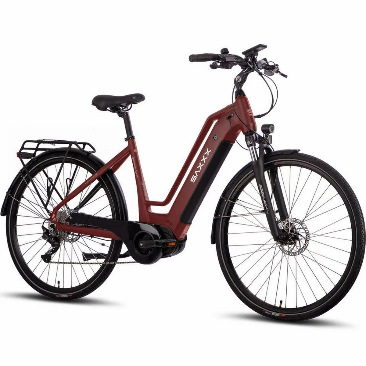 SAXXX E-Bike Cityrad 28 Zoll, 80Nm Mittelmotor, Shimano Deore 10 Gang