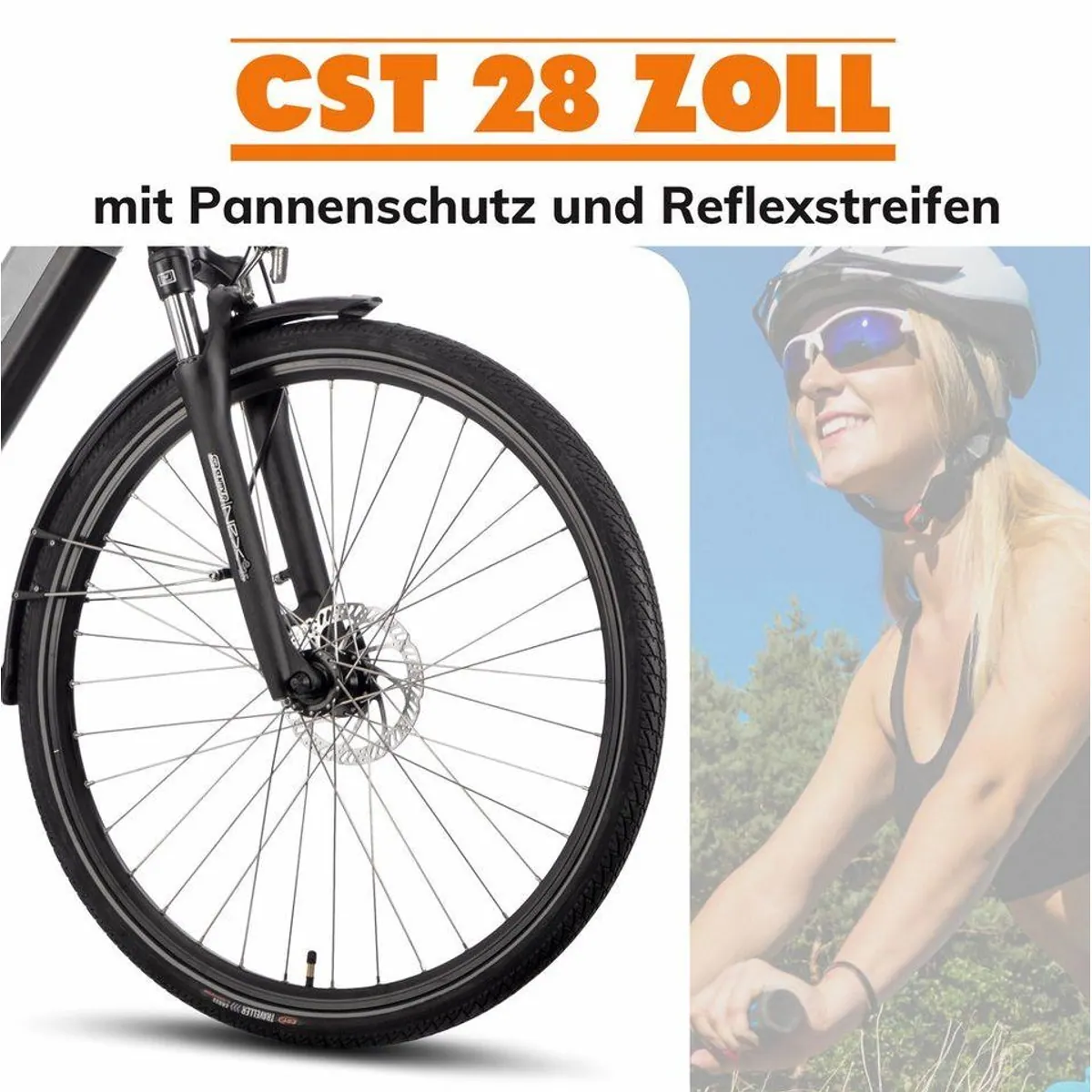 SAXXX E-Bike Cityrad 28 Zoll, 100km Reichweite, 70Nm Mittelmotor, 9-Gang Shimano 5