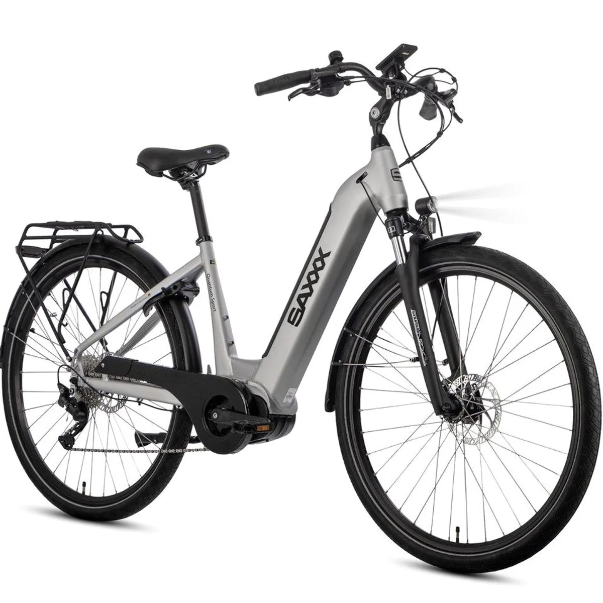 SAXXX E-Bike Trekkingrad QSW 28 Zoll, flexibler Einsatz, kraftvoller Antrieb, hoher Komfort