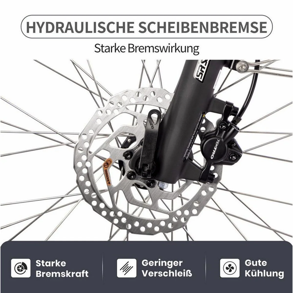 SAXXX E-Bike Trekkingrad 28 Zoll, kraftvoller Mittelmotor, 100 km Reichweite, hydraulische Scheibenbremsen 5