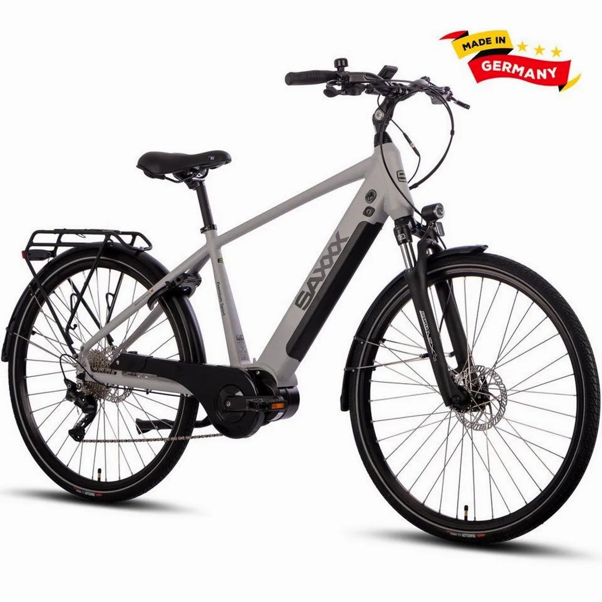 SAXXX E-Bike Trekkingrad 28'', 522Wh, 25km/h, 5 Modi, SHIMANO Deore