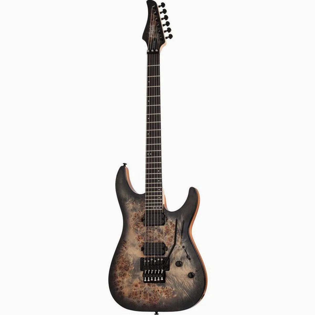 Schecter C-6 Pro FR Charcoal Burst, Mahagoni-Korpus, Wenge-Griffbrett