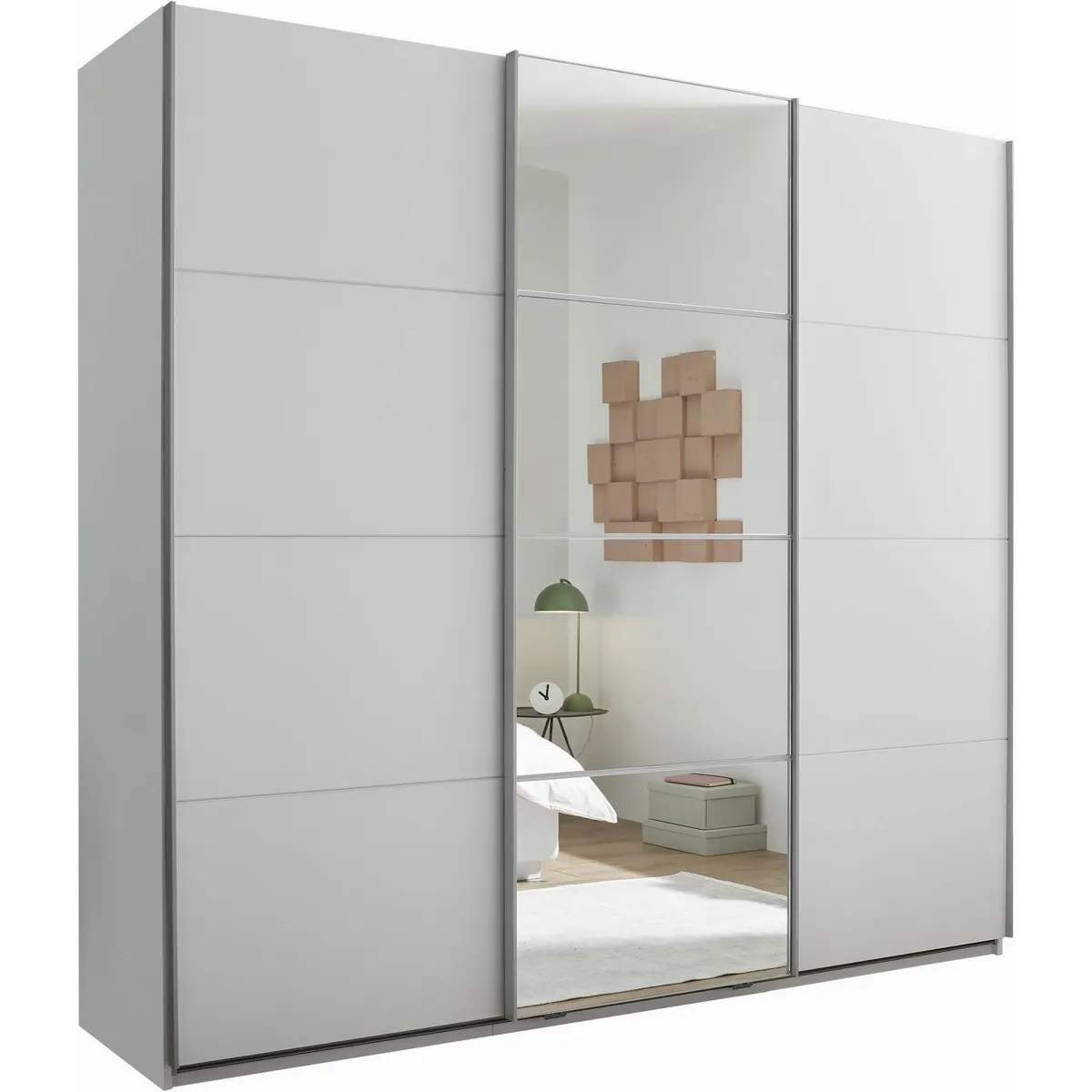 Schlafkontor Carano Kleiderschrank, platzsparend mit Spiegeltür