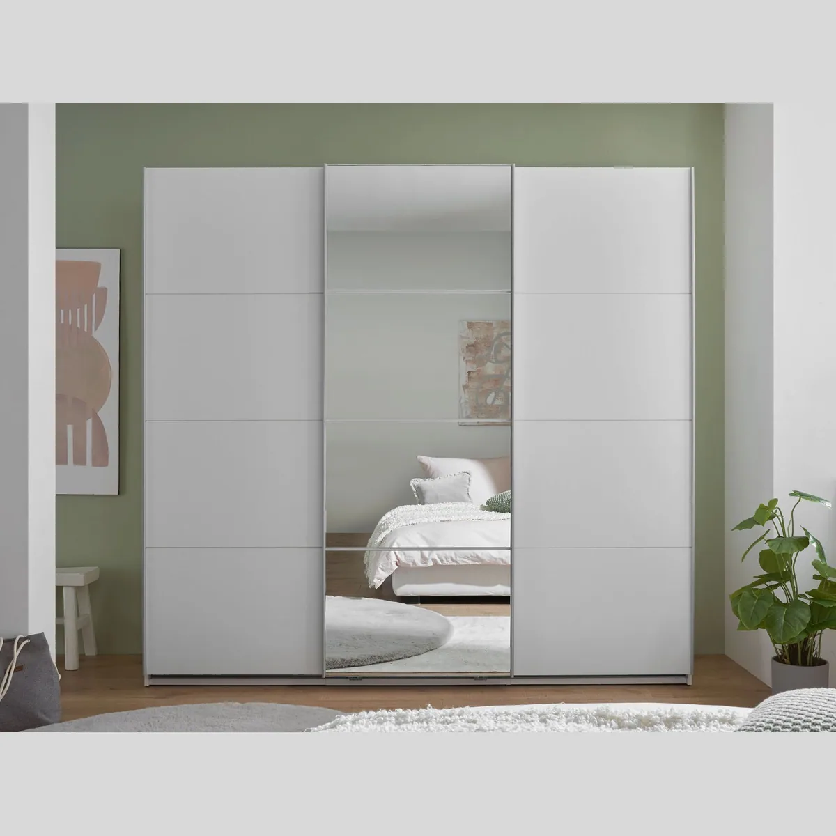 Schlafkontor Carano Kleiderschrank, platzsparend mit Spiegeltür 2