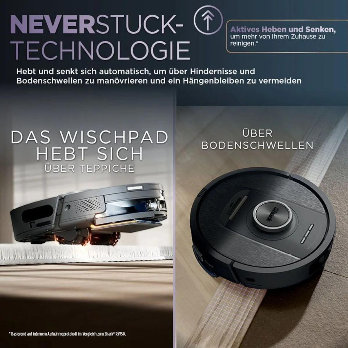 Shark Saugroboter RV2800YEEU, 2-in-1 Wischfunktion, selbstreinigende Basisstation 5