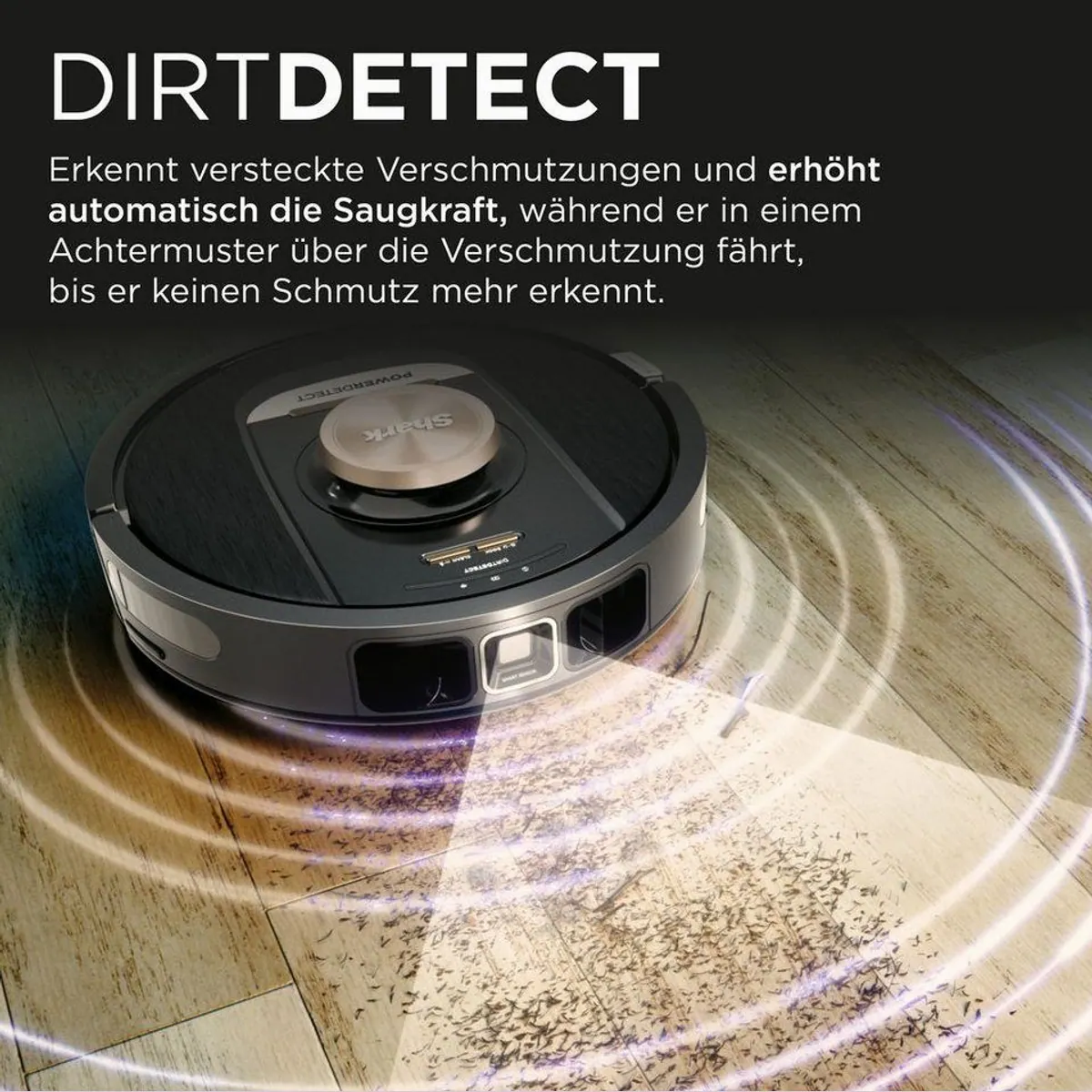 Shark RV2820VEEU Saugroboter, selbstentleerend, 650 W, intelligente Technologie 5