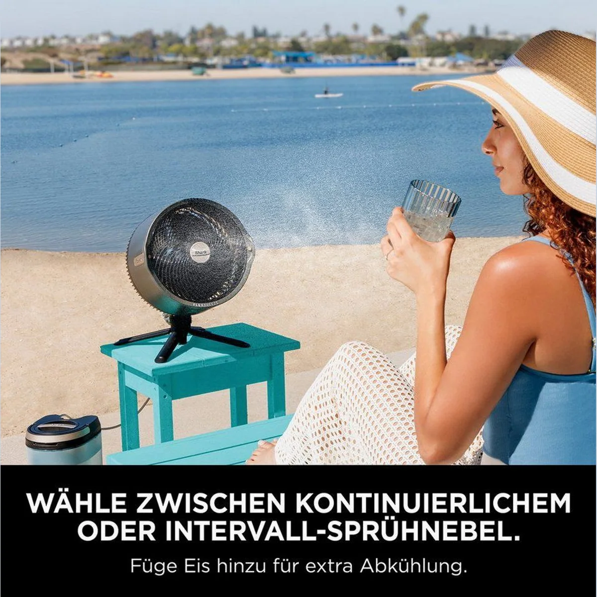 Shark FlexBreeze Pro Mist Standventilator, tragbar, sprühnebel-funktionierend, leise — max. 150 Zeichen 2