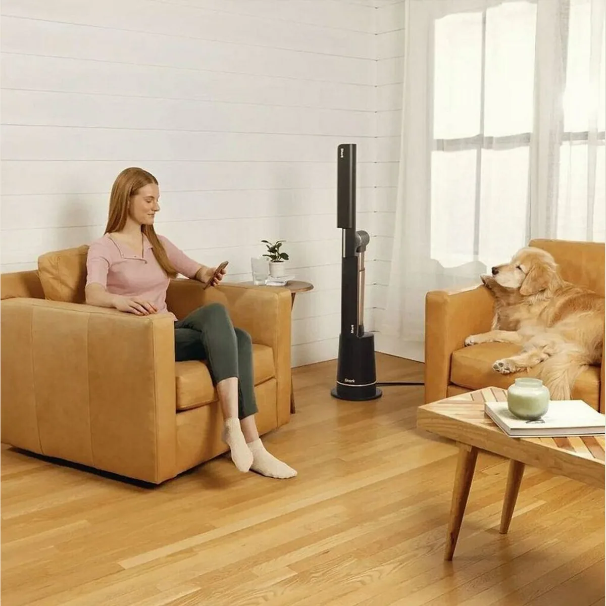 Shark TurboBlade TF200SEU Standventilator, flügelloses Design, 10 Geschwindigkeiten, 180° Oszillation 2