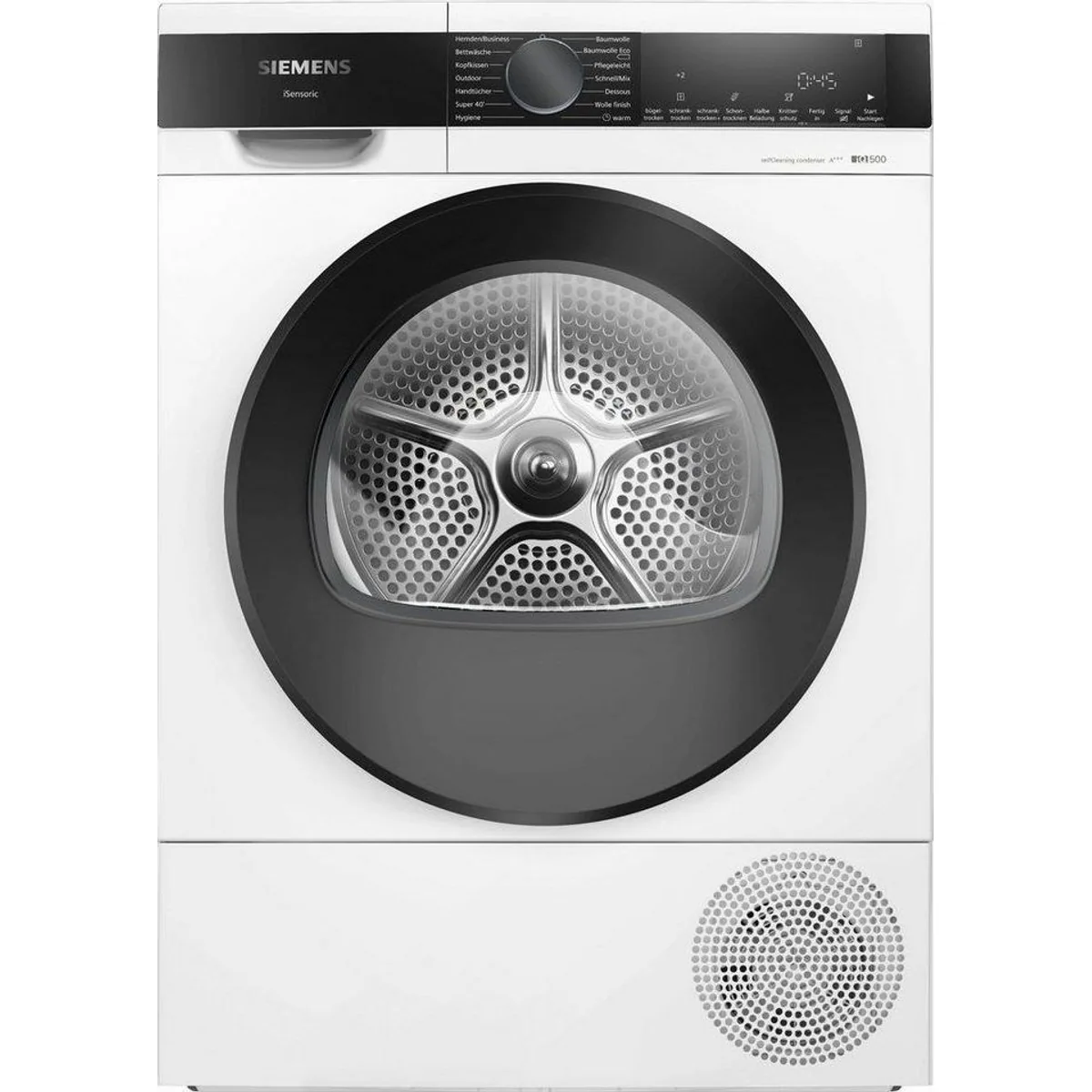 SIEMENS Wärmepumpentrockner WQ35G2D00, selbstreinigender Kondensator, AutoDry, 8 kg Fassungsvermögen