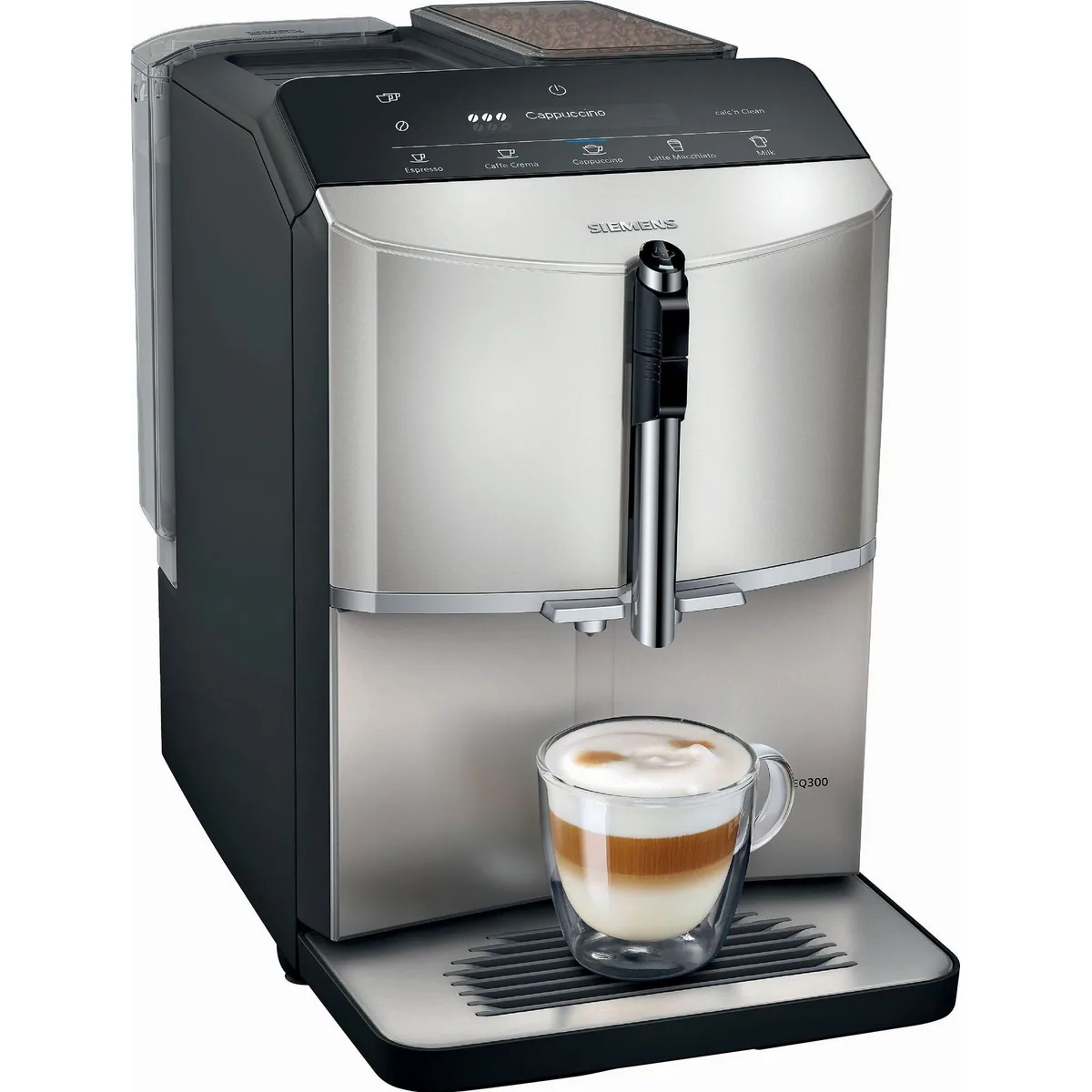 SIEMENS EQ.300 TF303E07 Kaffeevollautomat, OneTouch-Funktion & Keramikmahlwerk