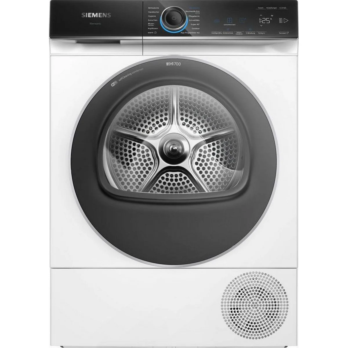 SIEMENS Wärmepumpentrockner iQ700 WQ45B2B40, selbstreinigender Kondensator, 9 kg Fassungsvermögen, autoDry