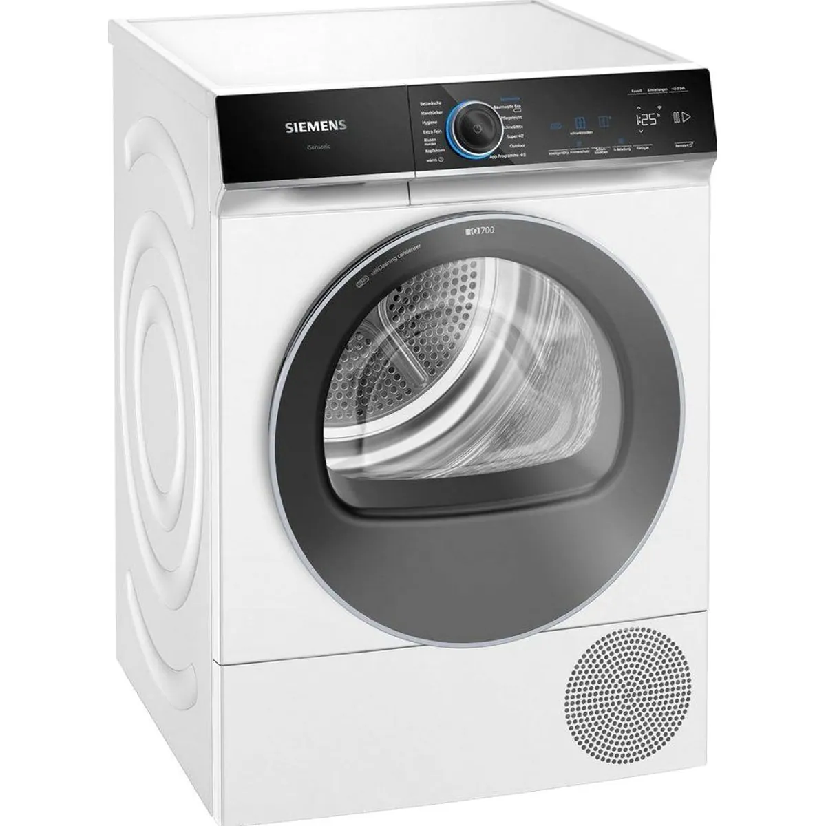 SIEMENS Wärmepumpentrockner iQ700 WQ45B2B40, selbstreinigender Kondensator, 9 kg Fassungsvermögen, autoDry 2